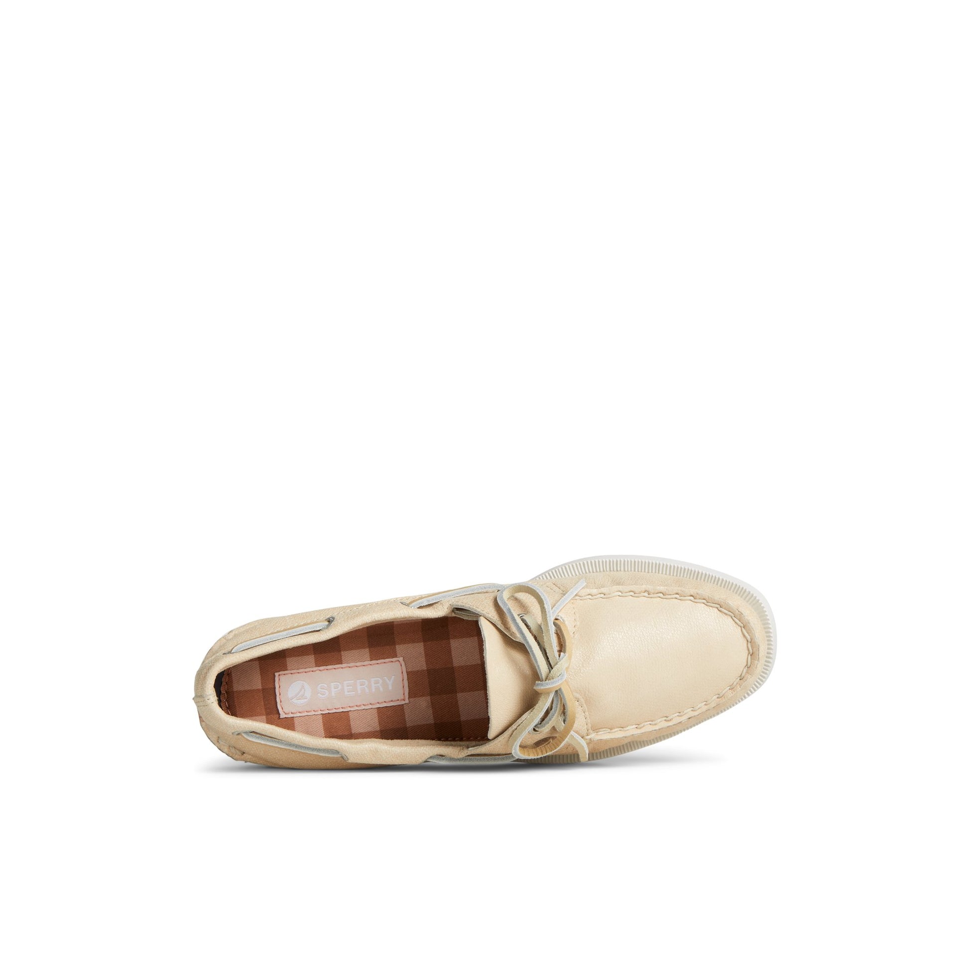 Top-down view of the White Authentic Original™ Two-Tone Boat Shoe Boat Shoes
