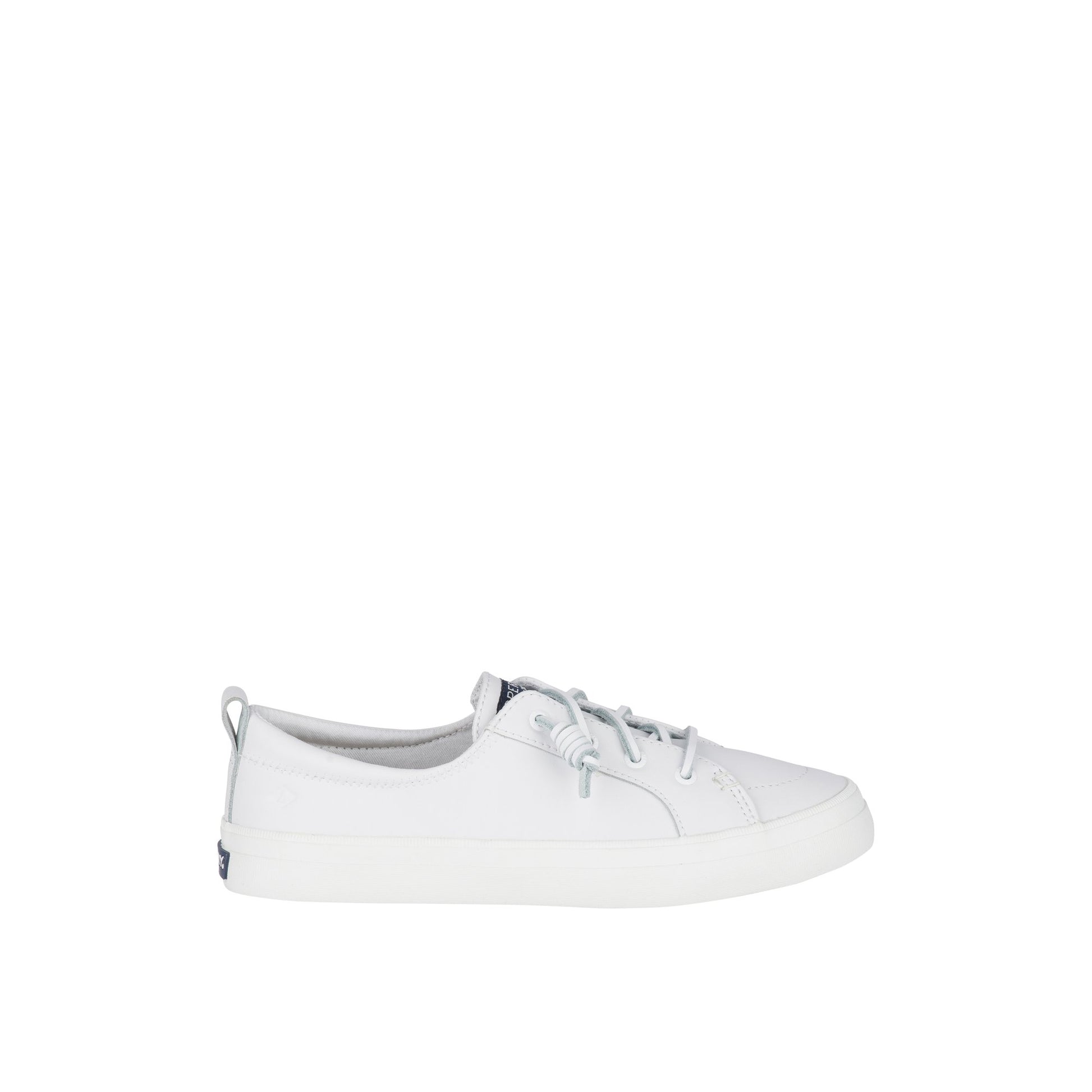 Main View of White Crest Vibe Leather Sneaker Vulcanized Sneaker for Womens