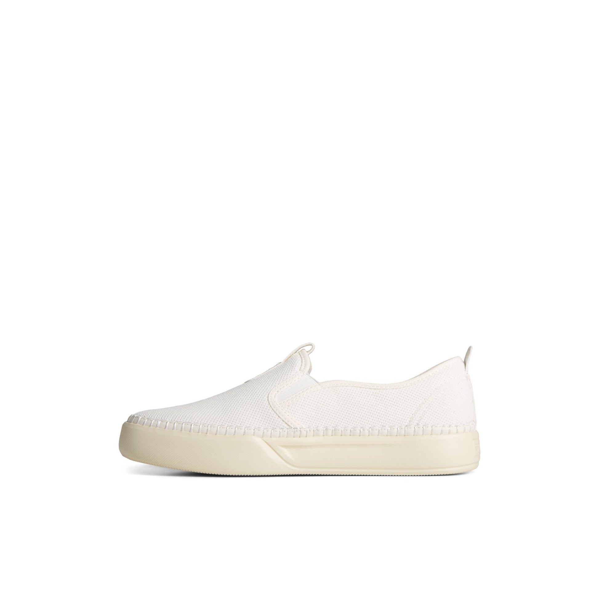 Side view of White Breaker Plushwave™ Sneaker Slip-on Sneakers