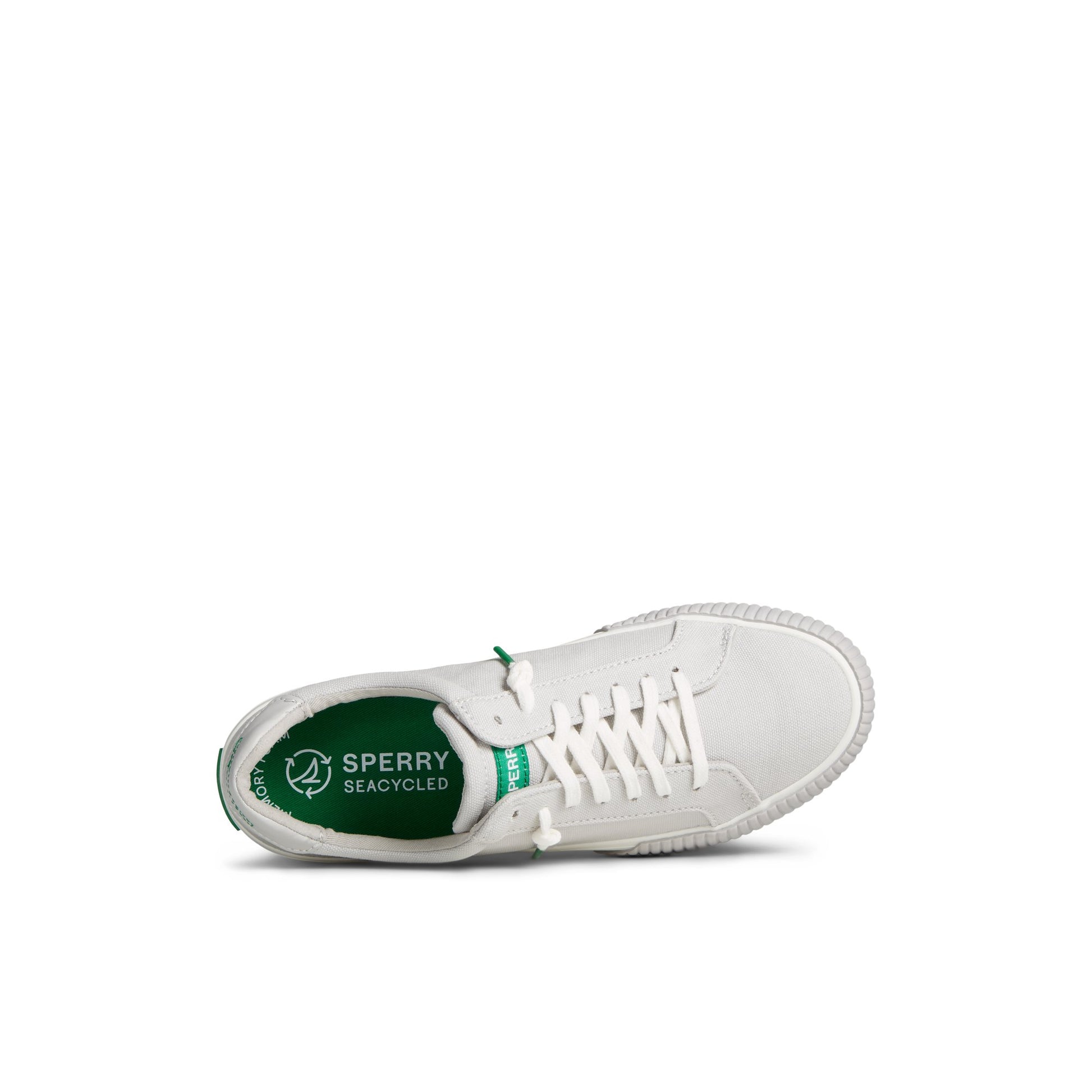 Top-down view of the Grey Bermuda SeaCycled™ Canvas Sneaker Vulcanized Sneaker