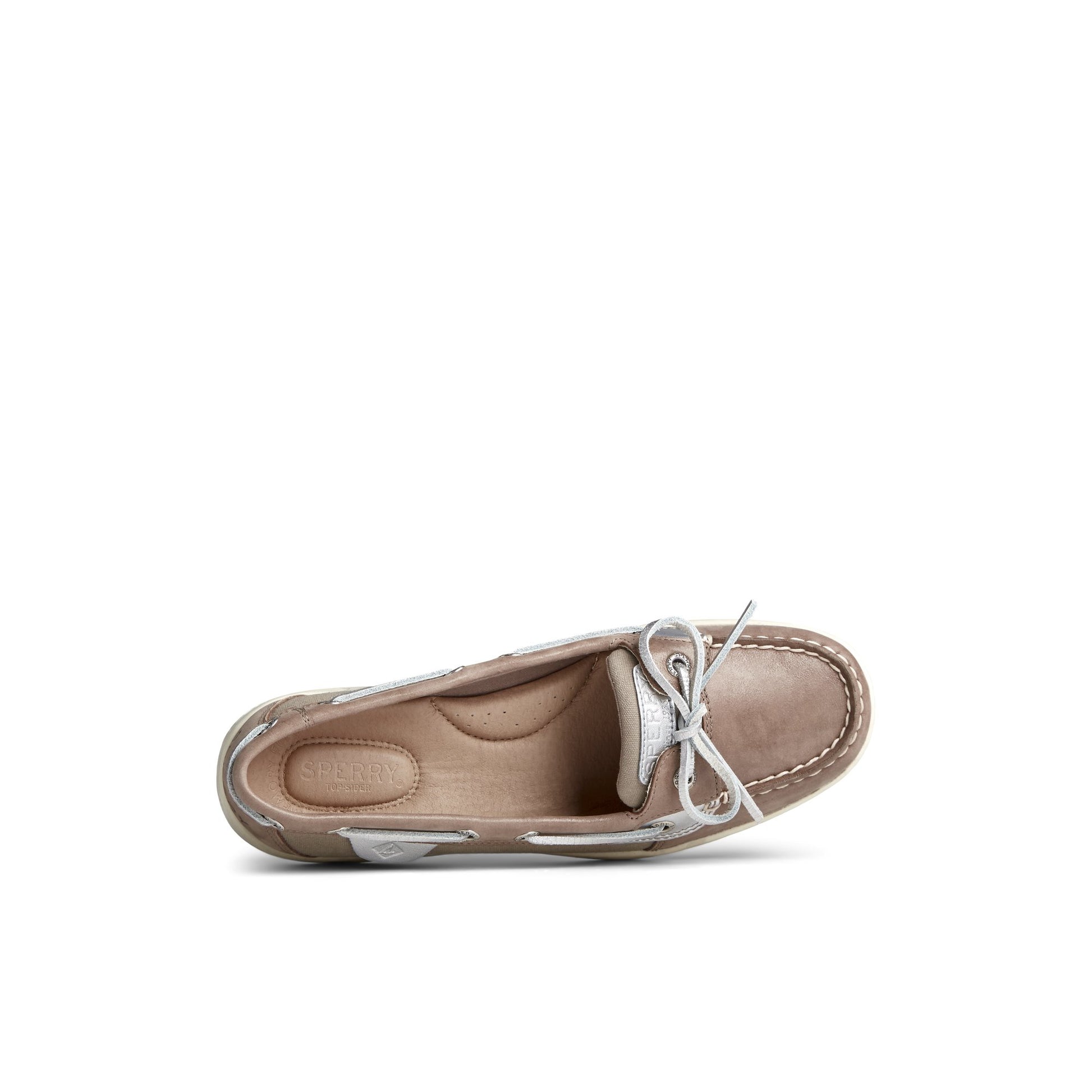 Top-down view of the Light Grey Angelfish Boat Shoe Boat Shoes