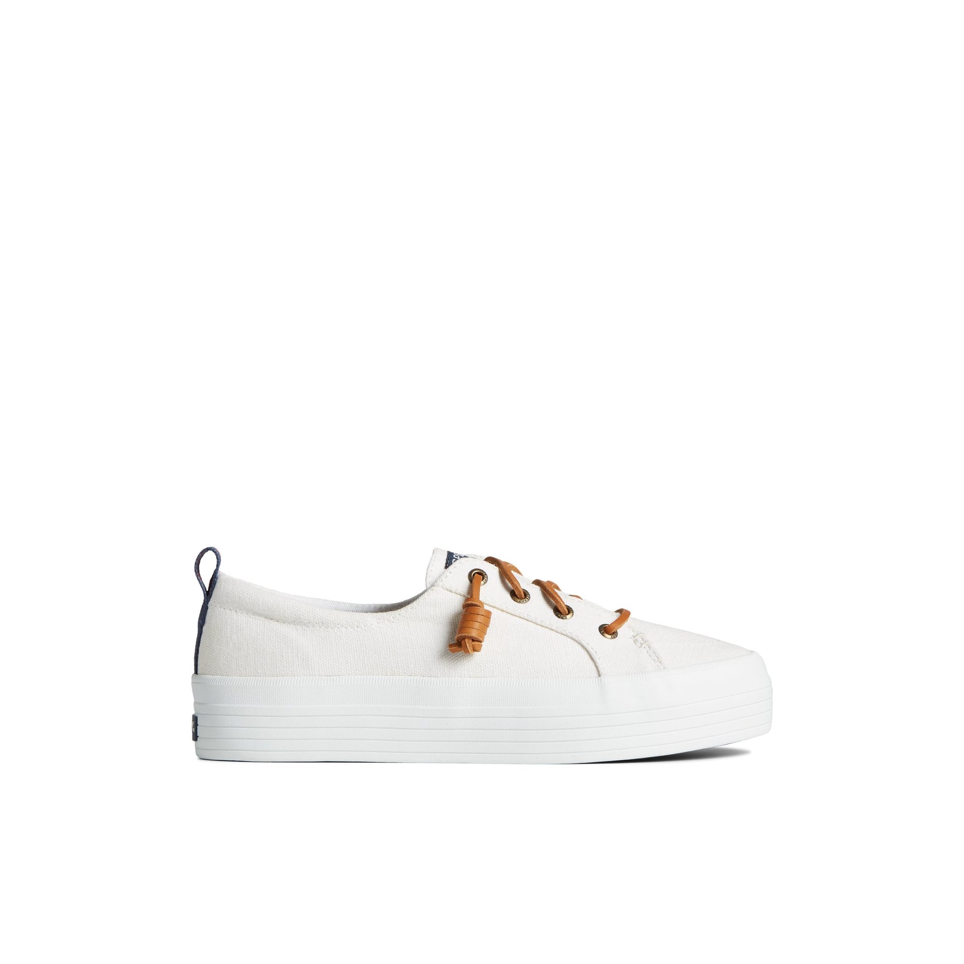 Main View of White Crest Triple Sneaker Vulcanized Sneaker Mule for Womens