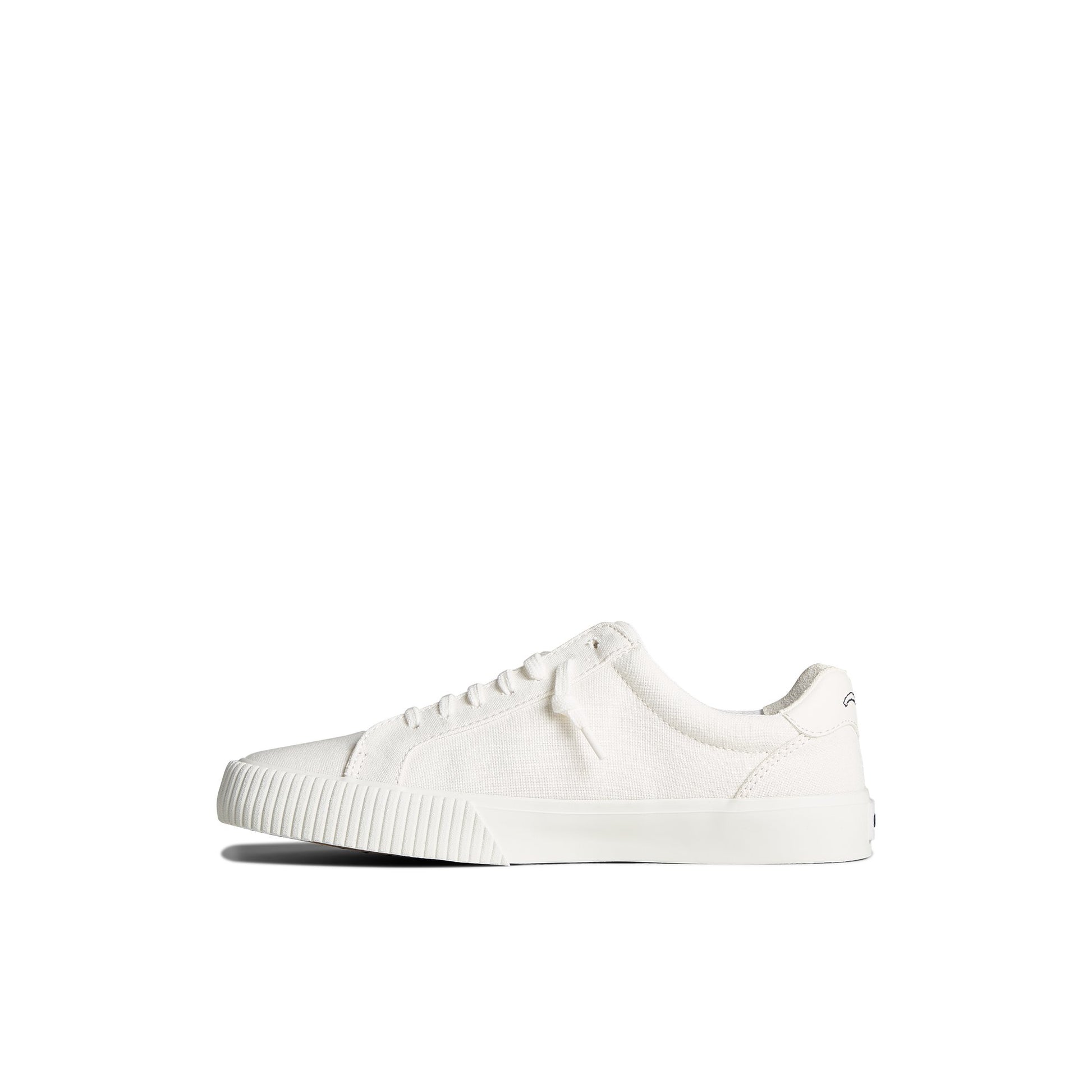 Side view of White Bermuda SeaCycled™ Canvas Sneaker Vulcanized Sneaker