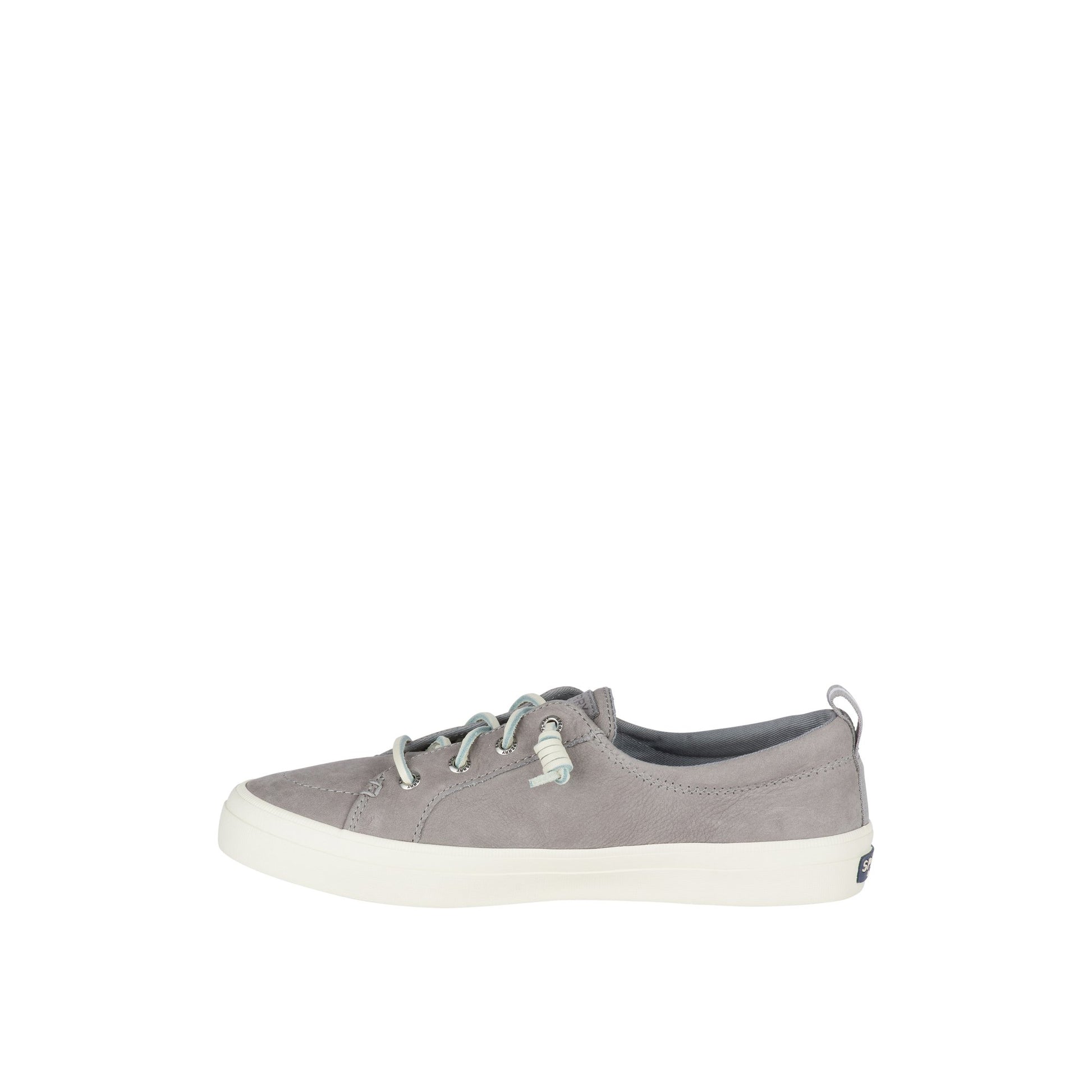Side view of Grey Crest Vibe Washable Leather Sneaker Vulcanized Sneaker Mule