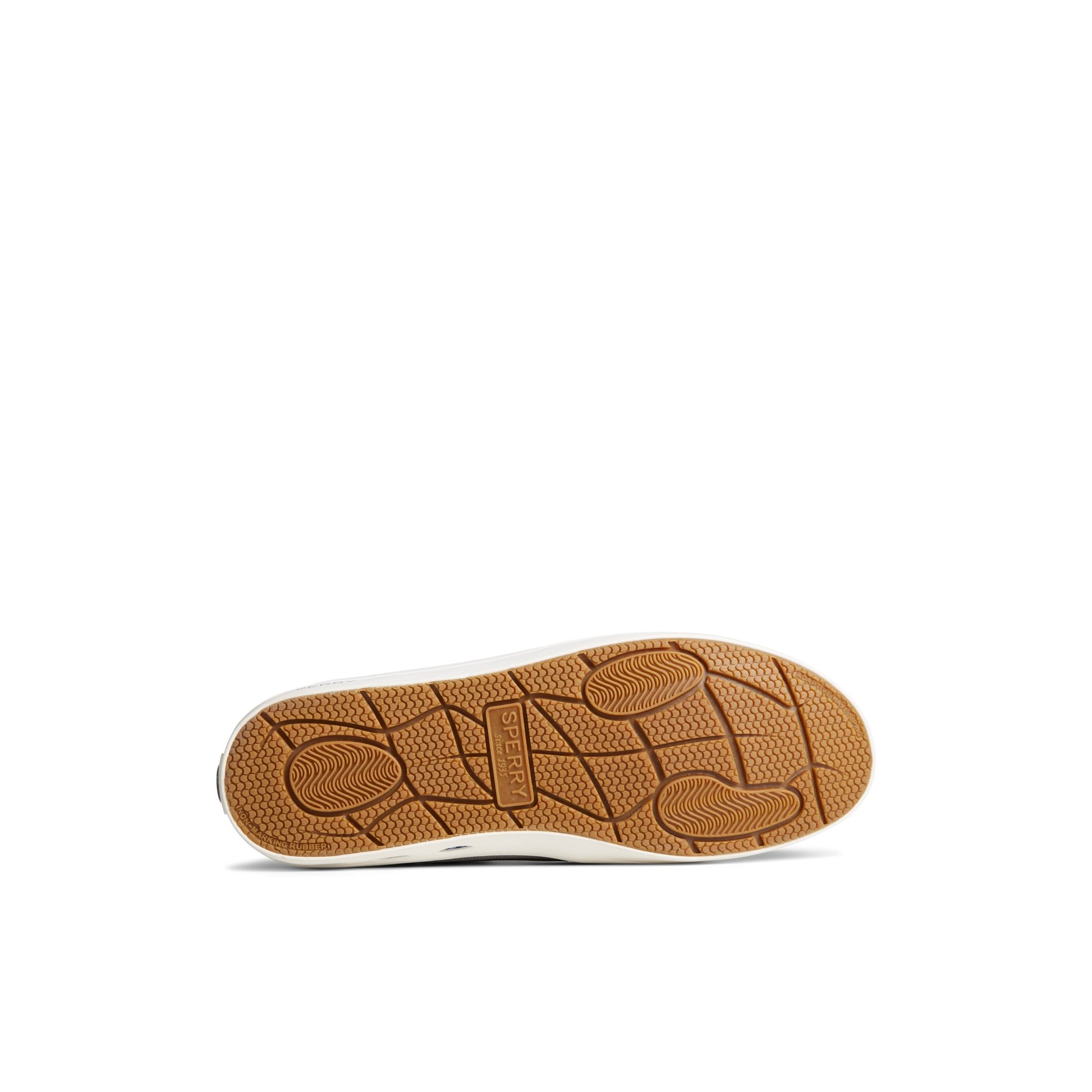 View of Grey SeaCycled™ Fairlead Boat Sneaker Vulcanized Sneaker's sole