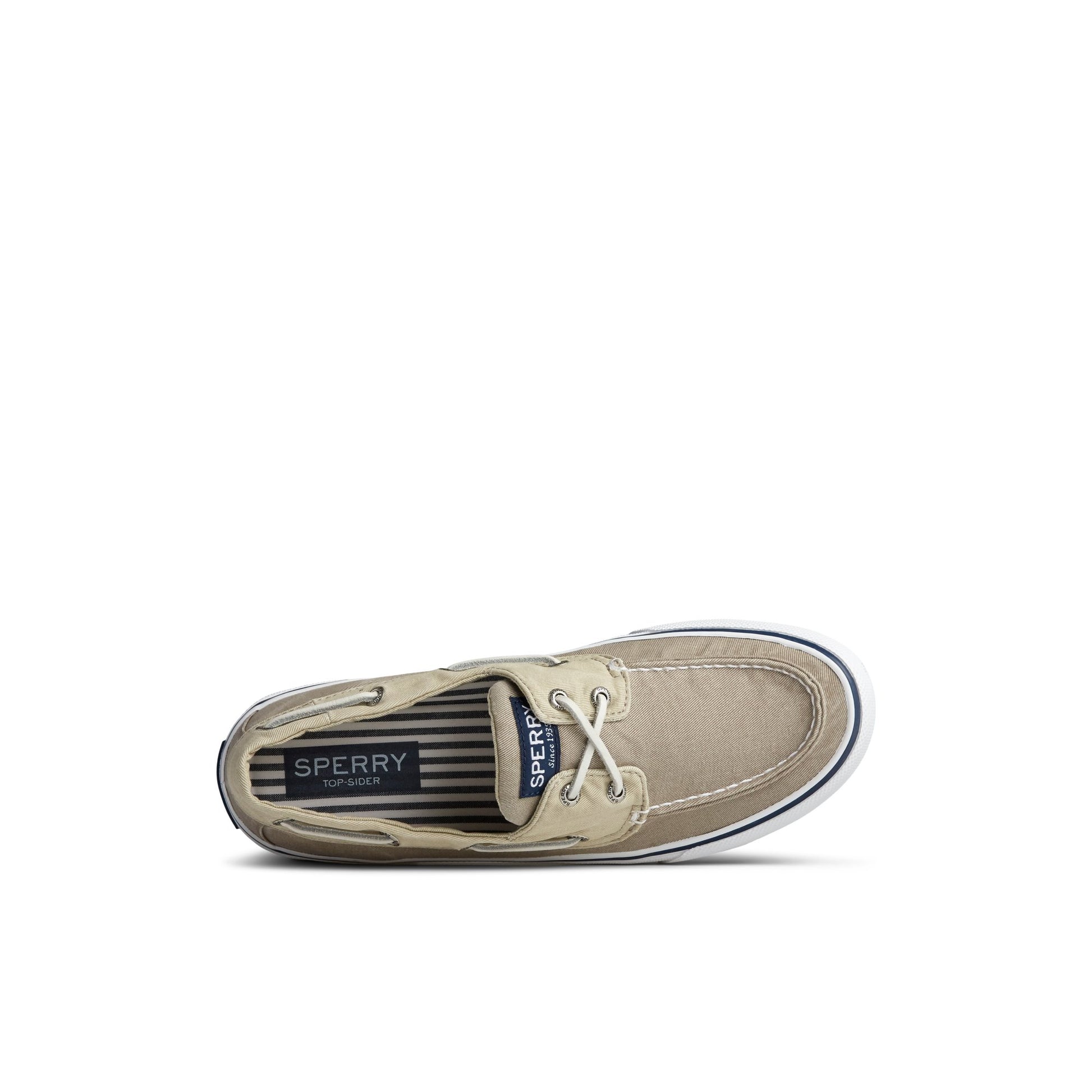 Top-down view of the Medium beige Bahama II Sneaker Vulcanized Boat Shoe Sneaker