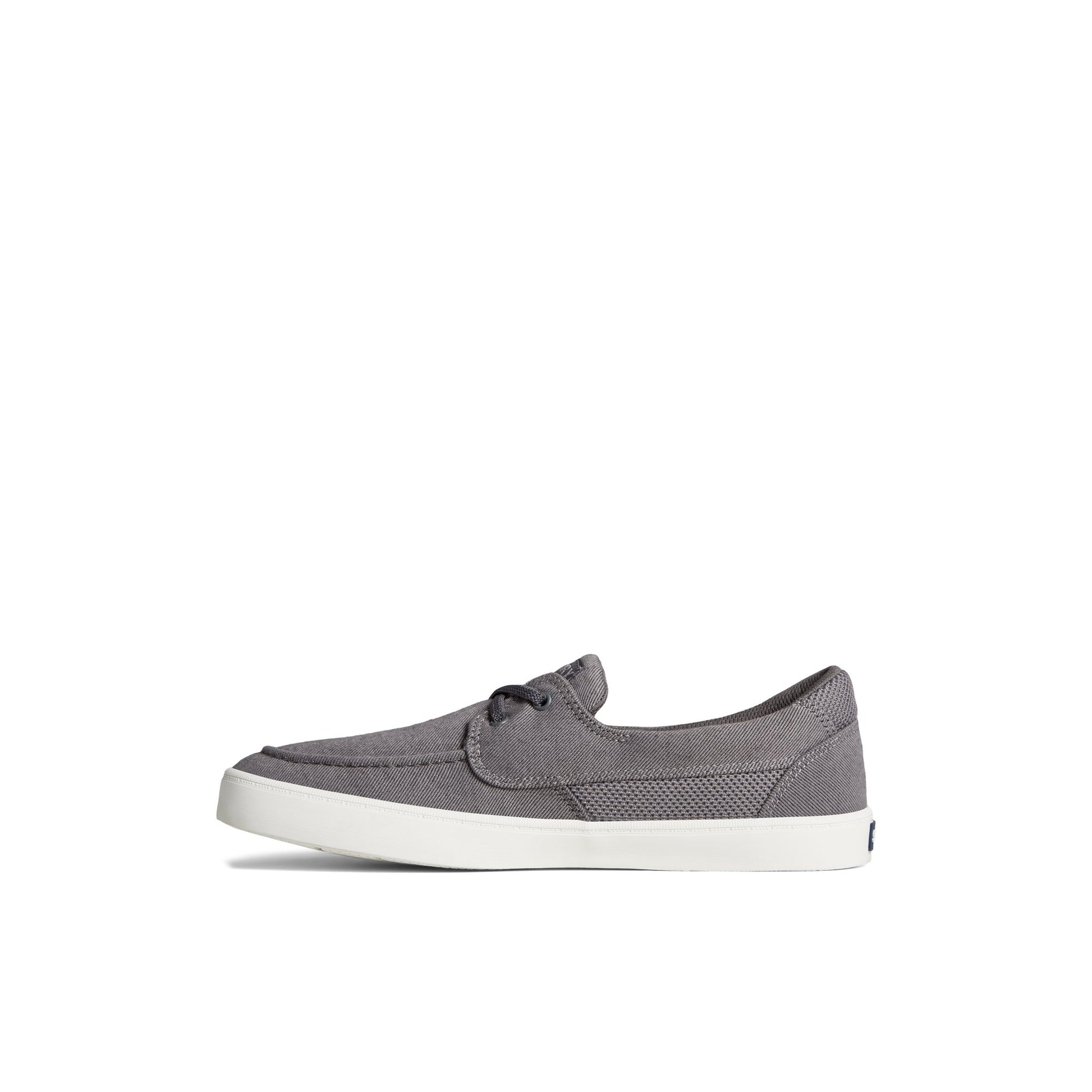 Side view of Grey SeaCycled™ Bowery Sneaker Vulcanized Sneaker