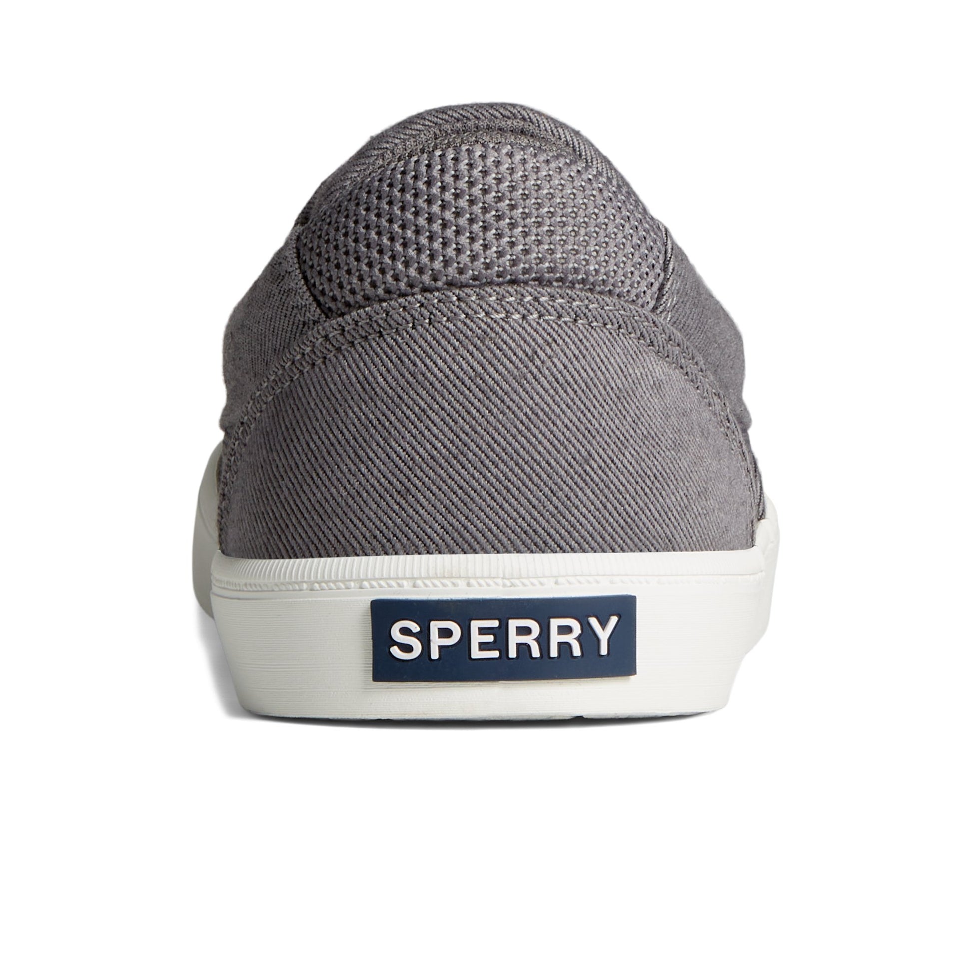 Close-up of the Grey SeaCycled™ Bowery Sneaker Vulcanized Sneaker