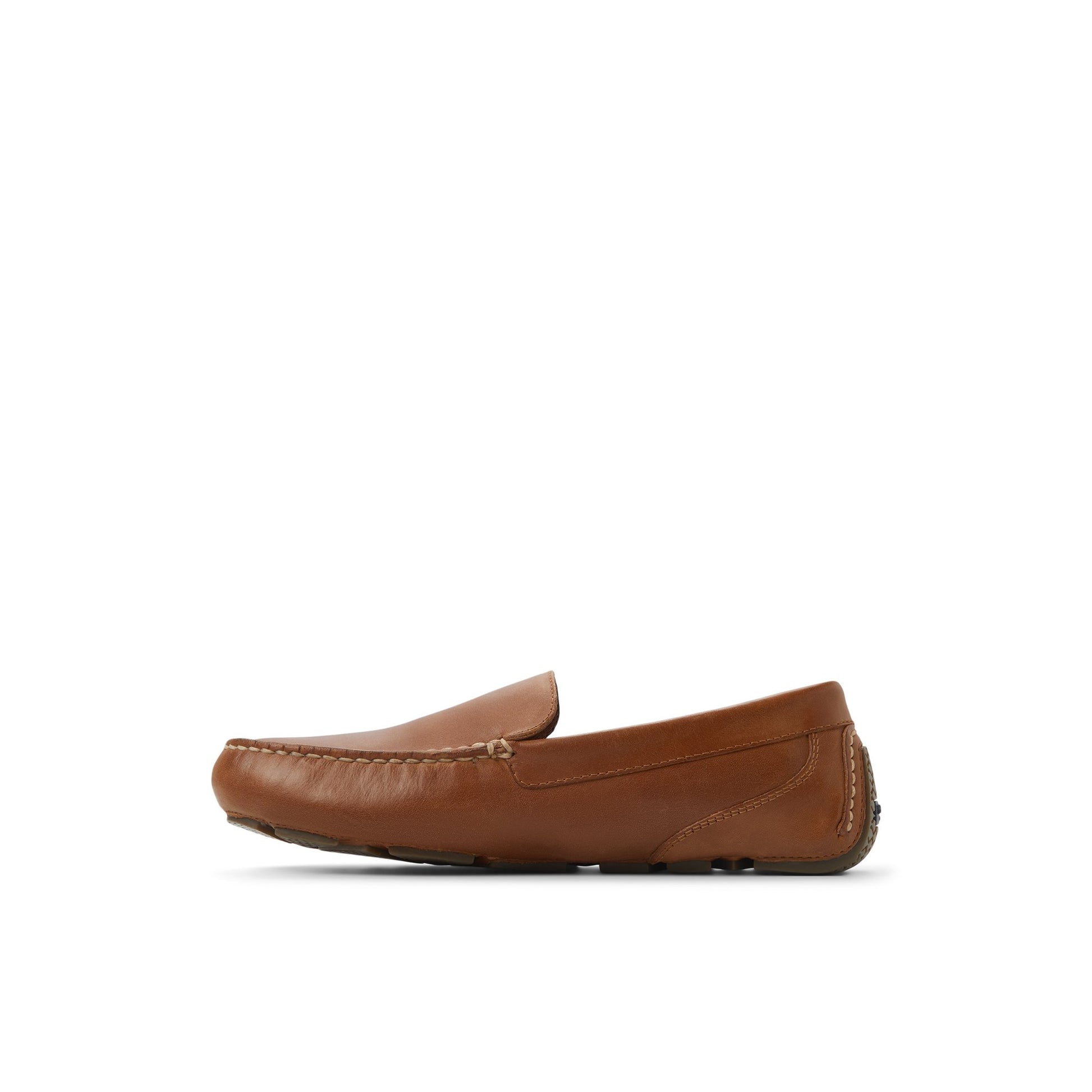 Three-quarter angle of Medium Beige Davenport Venetian Driver Driver Loafer Casual Shoes's back side