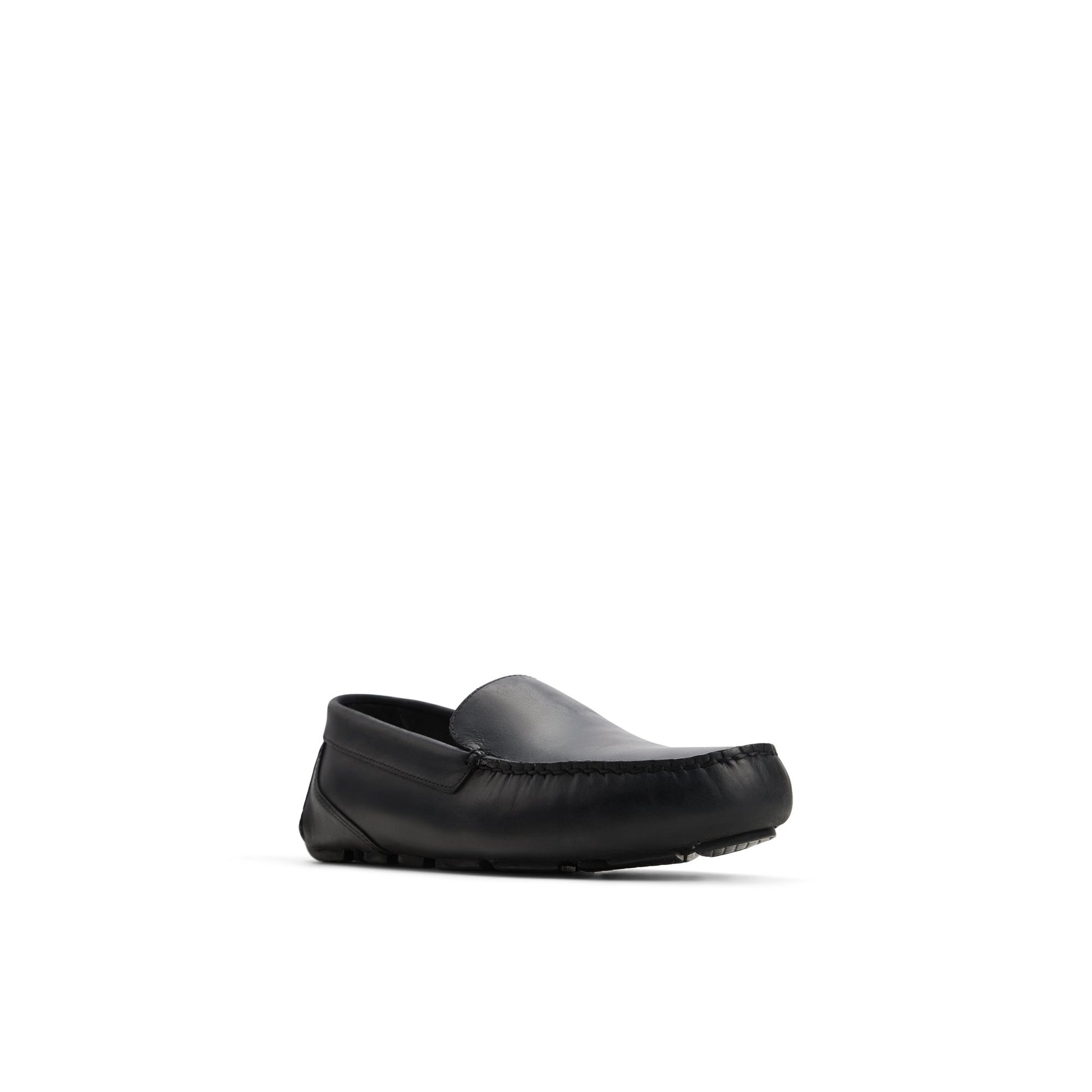 Side view of Black Davenport Venetian Driver Driver Loafer Casual Shoes