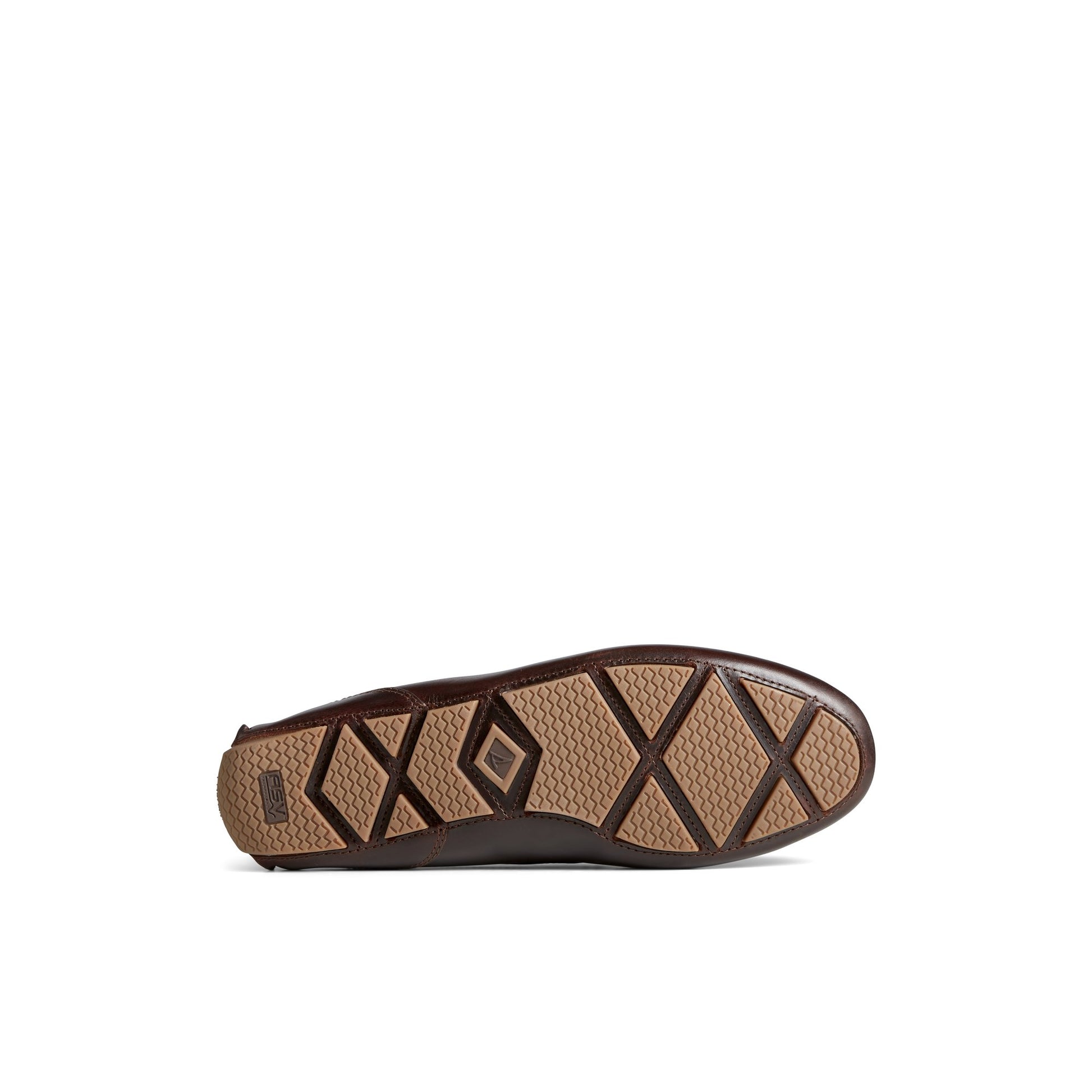 View of Dark brown Davenport Venetian Driver Driver Loafer Casual Shoes's sole