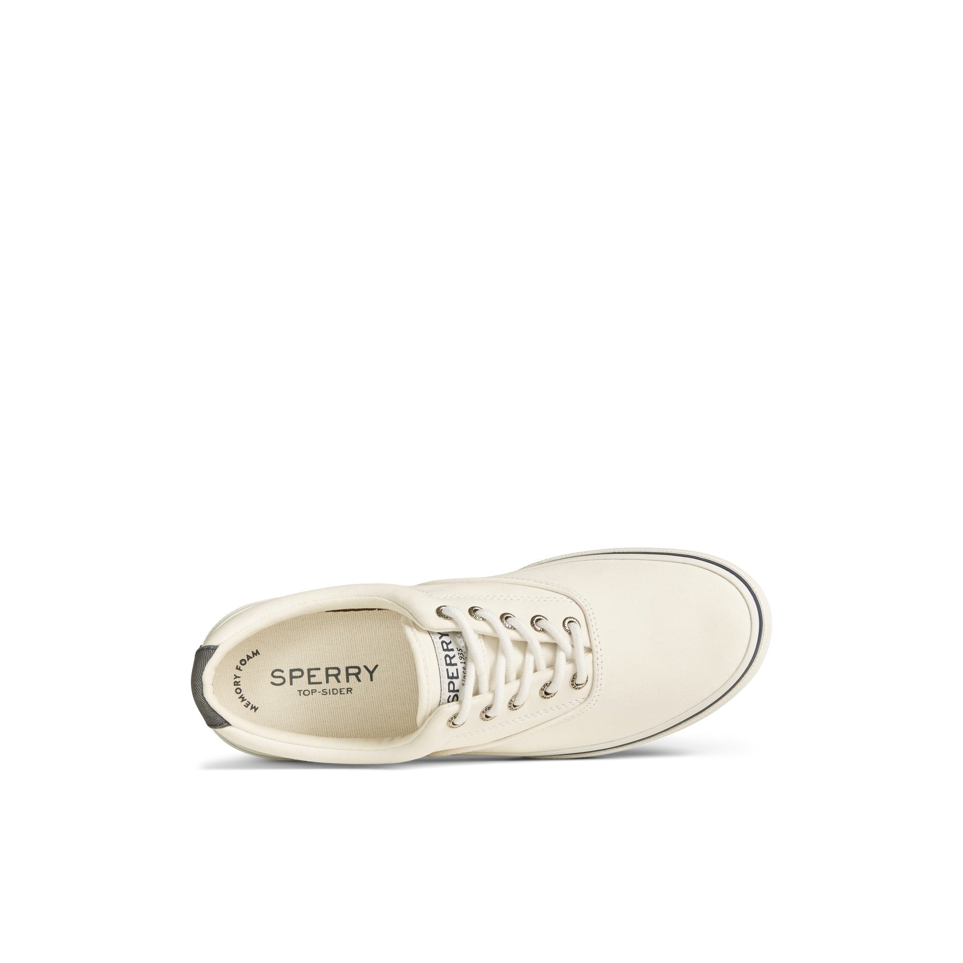 Top-down view of the White Halyard CVO Salt Washed Sneaker Vulcanized Sneaker