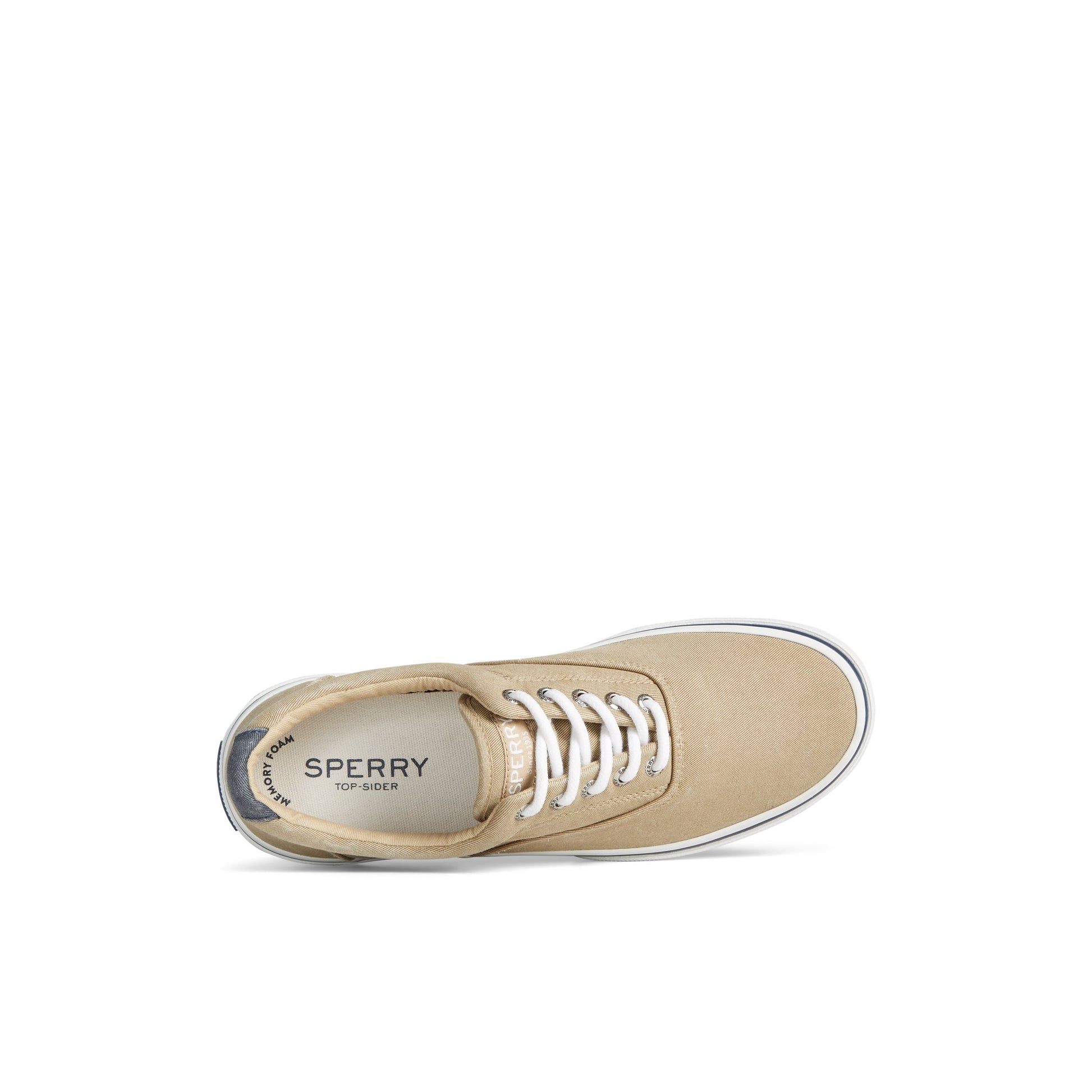 Top-down view of the Khaki Halyard CVO Salt Washed Sneaker Vulcanized Sneaker