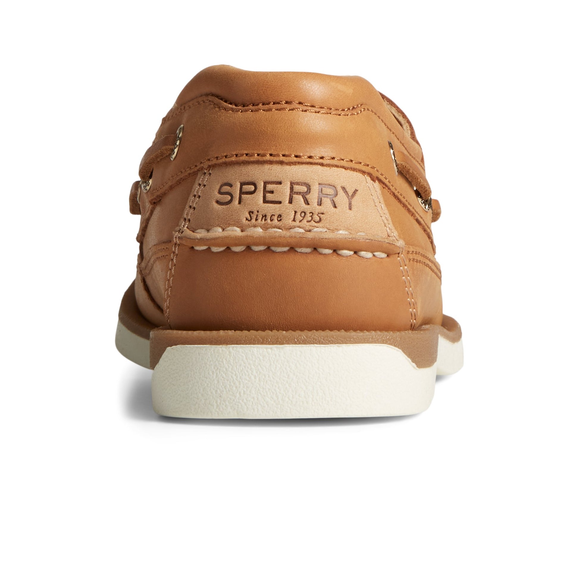 Close-up of the Medium Beige Gold Cup™ Mako Boat Shoe Boat Shoe