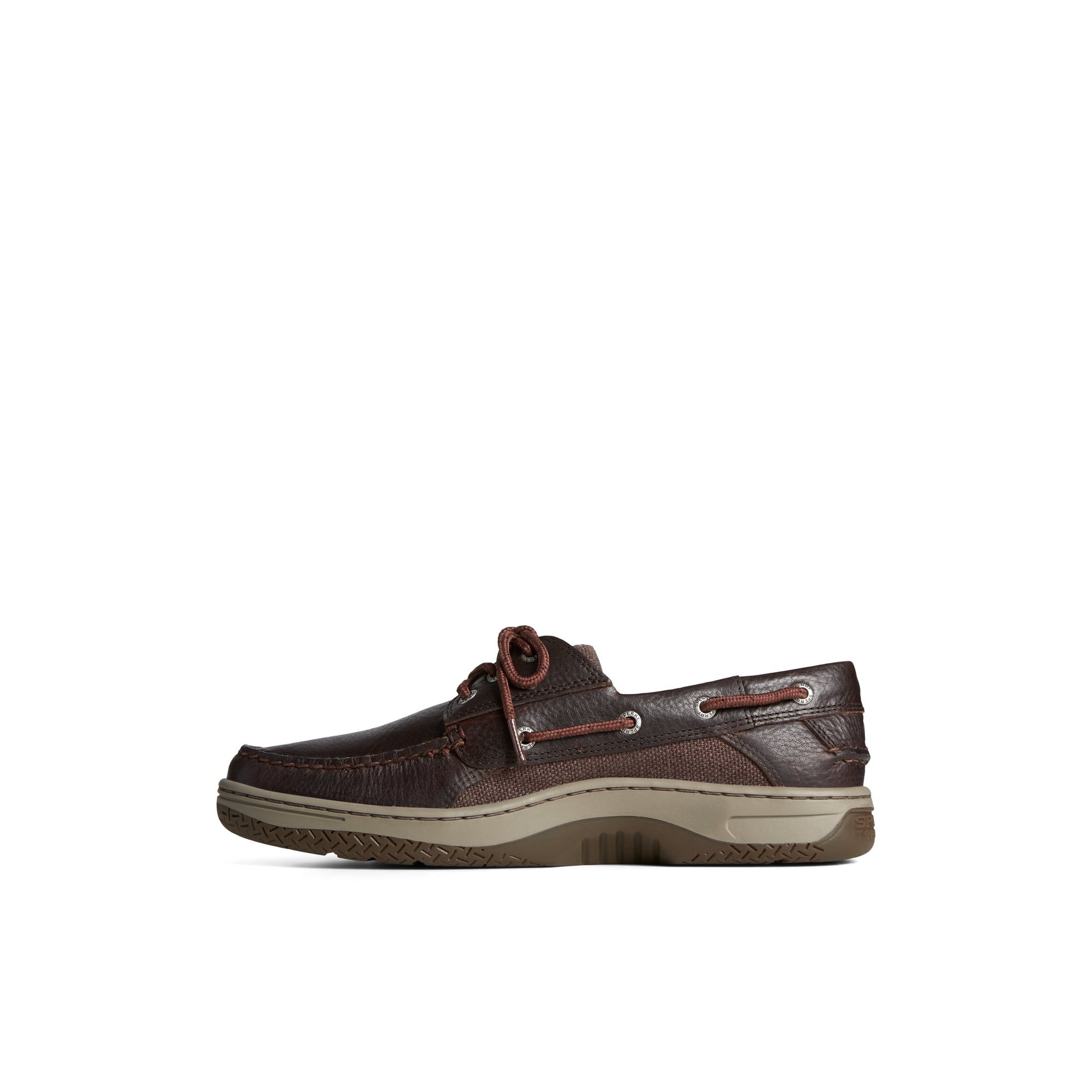 Side view of Brown Billfish™ 3-Eye Boat Shoe Boat Shoes