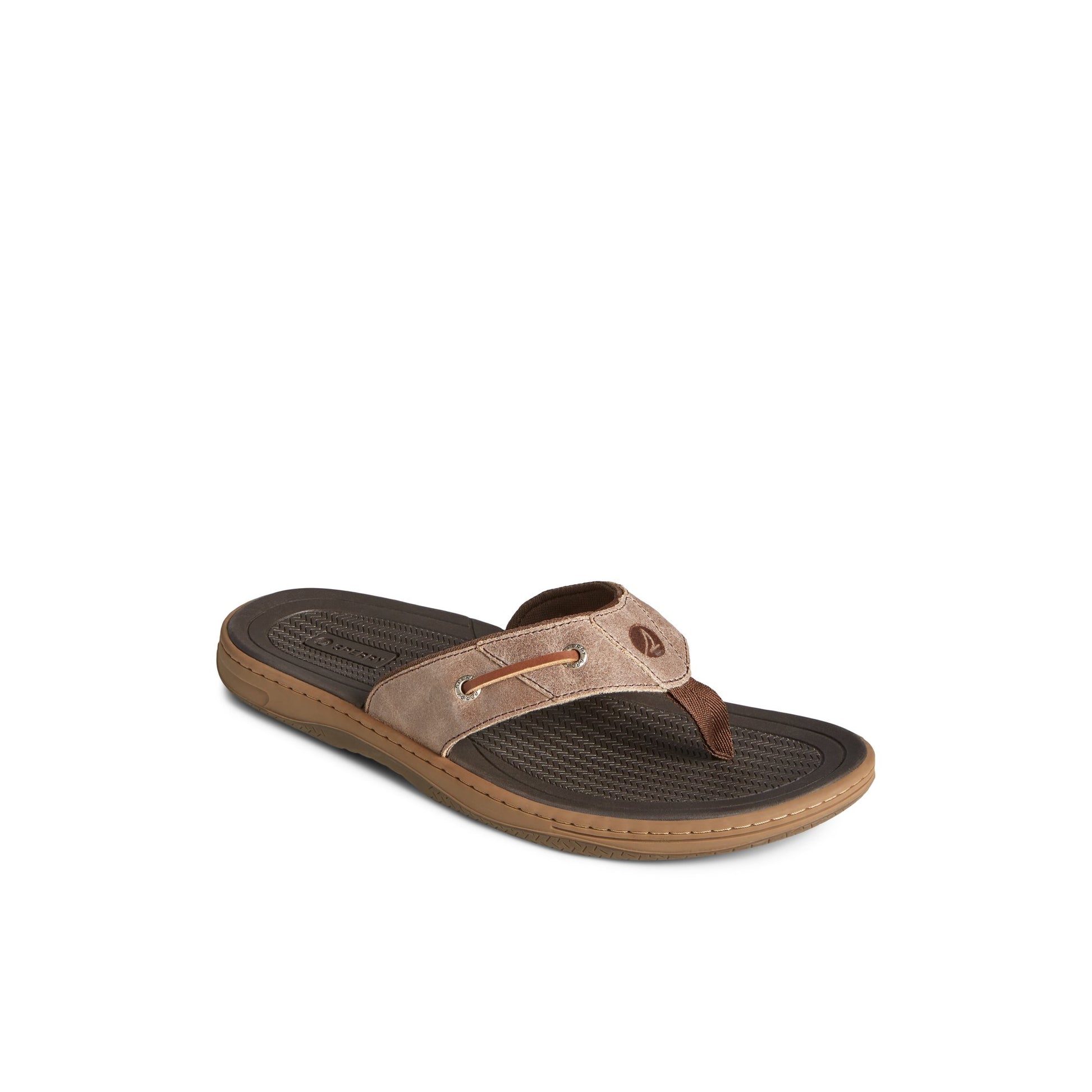 Three-quarter angle of Brown Baitfish Flip-Flops Flip Flop Thong Sandals's front side