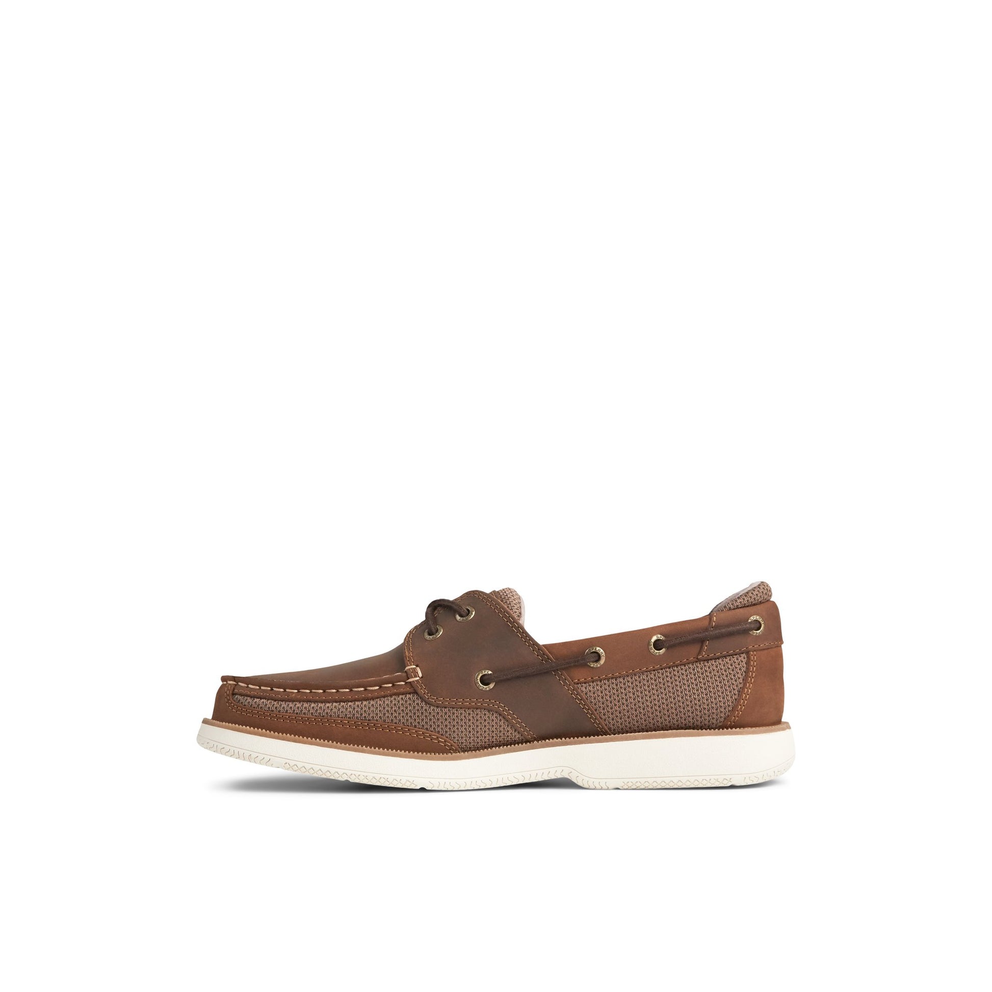 Side view of Dark brown Surveyor 2-Eye Boat Shoe Boat Shoes