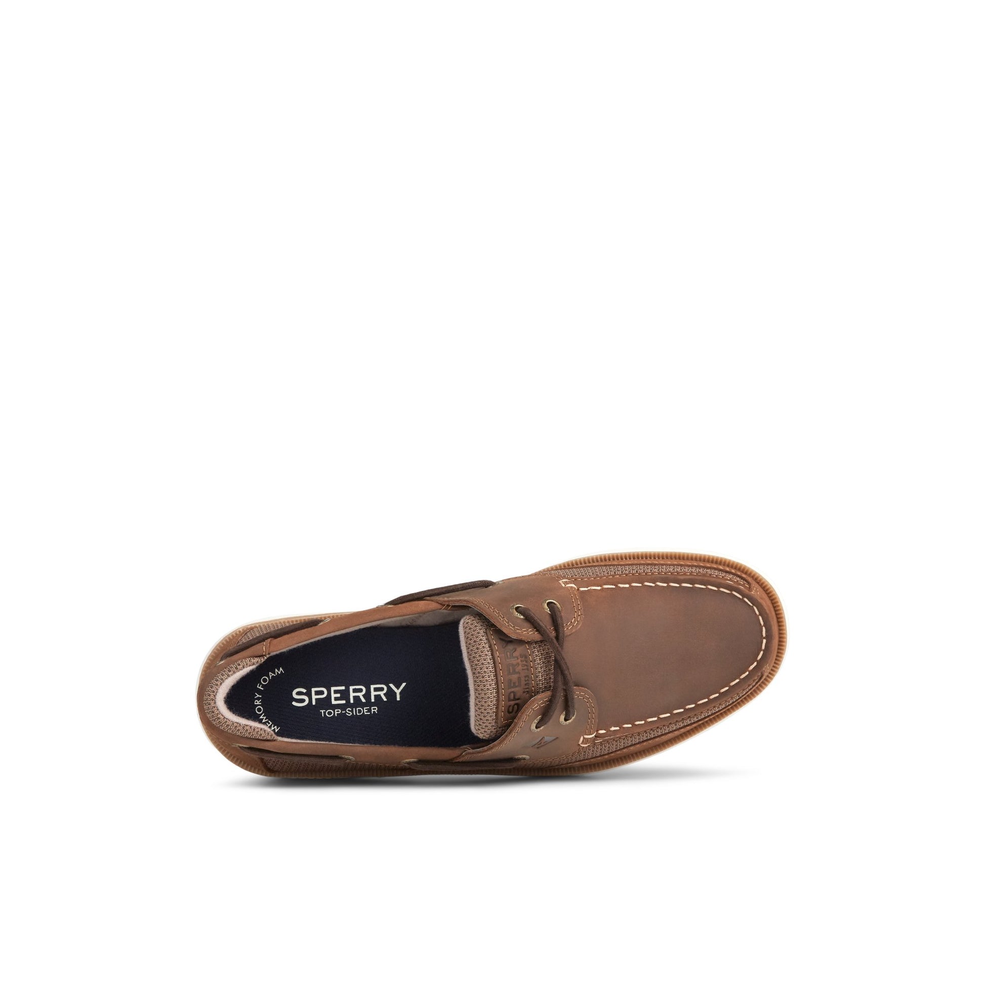 Top-down view of the Dark brown Surveyor 2-Eye Boat Shoe Boat Shoes