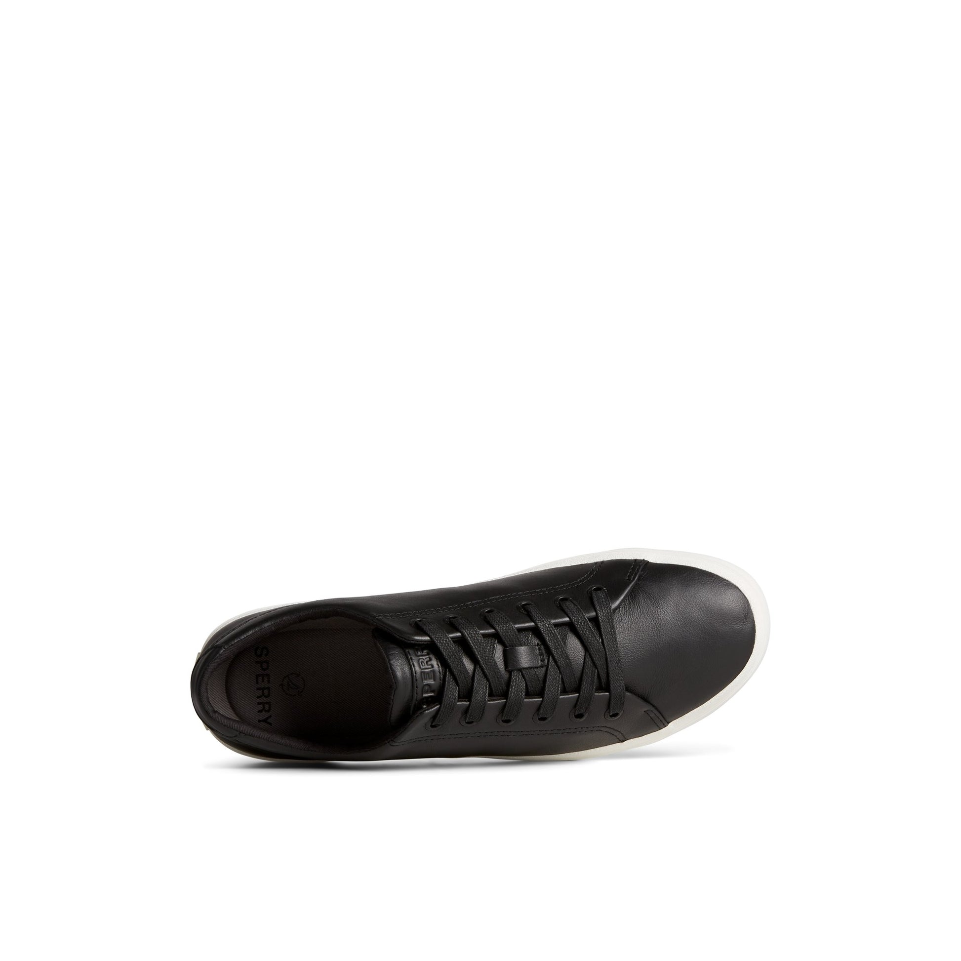 Top-down view of the Black Striper II LLT Leather Sneaker Vulcanized Sneaker