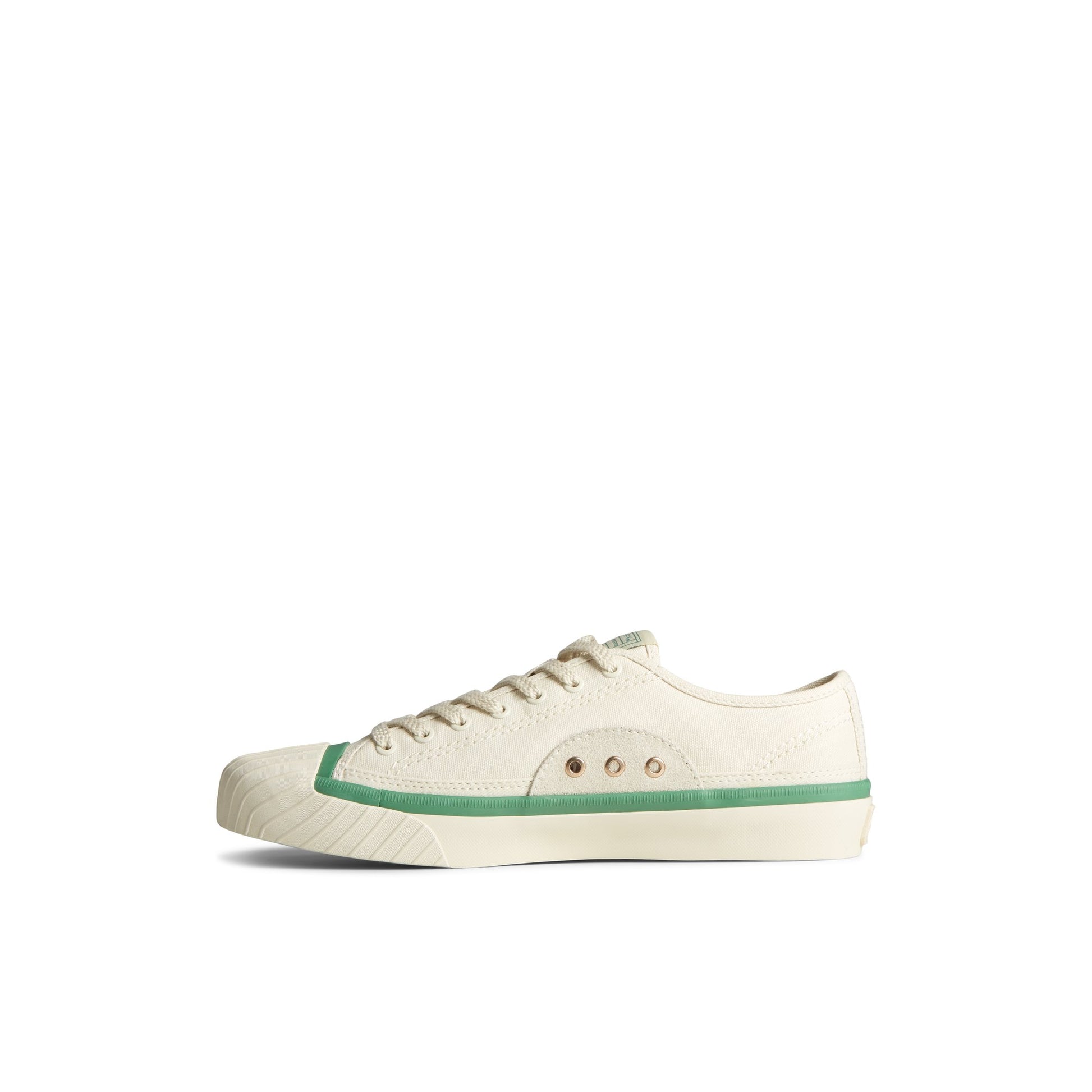 Side view of White Racquet Oxford Sneaker Tennis Sneakers
