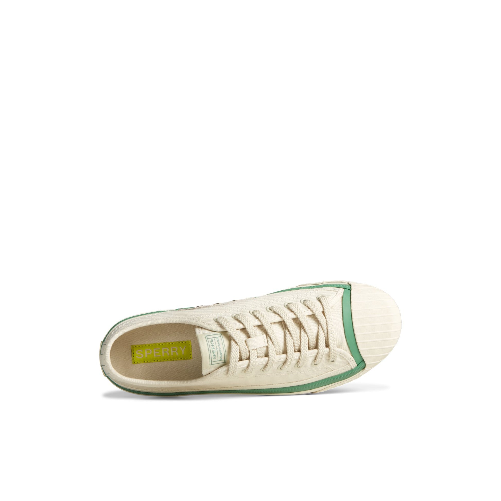 Top-down view of the White Racquet Oxford Sneaker Tennis Sneakers