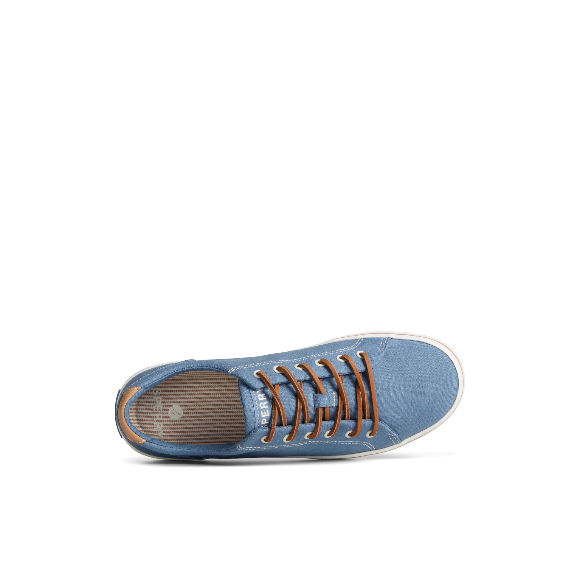 Top-down view of the Blue Striper II Linen LTT Sneaker Sneakers
