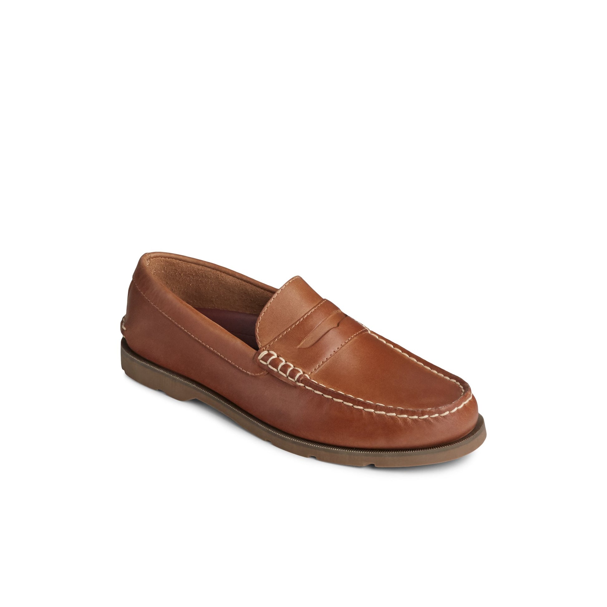 Three-quarter angle of Natural Leeward Penny Loafer Penny Loafer's front side
