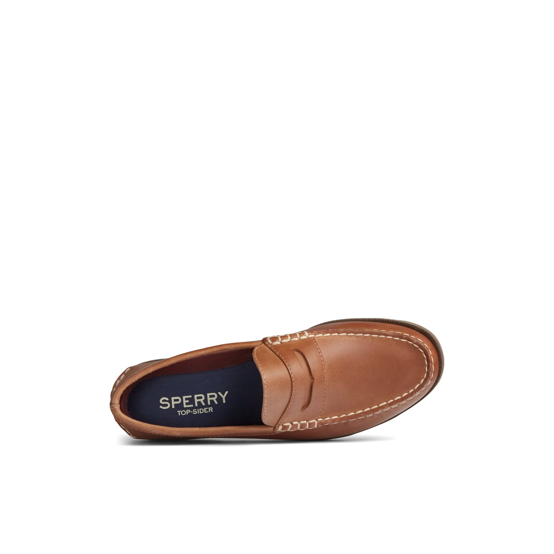 Top-down view of the Natural Leeward Penny Loafer Penny Loafer