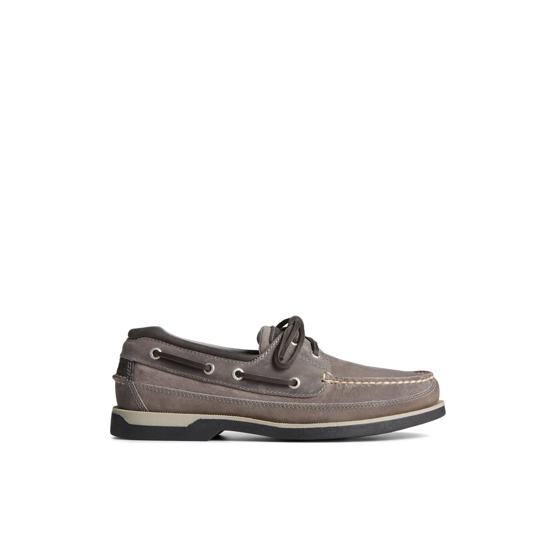 Main View of Grey Mako Canoe Moc Boat Shoe Boat Shoes for Mens