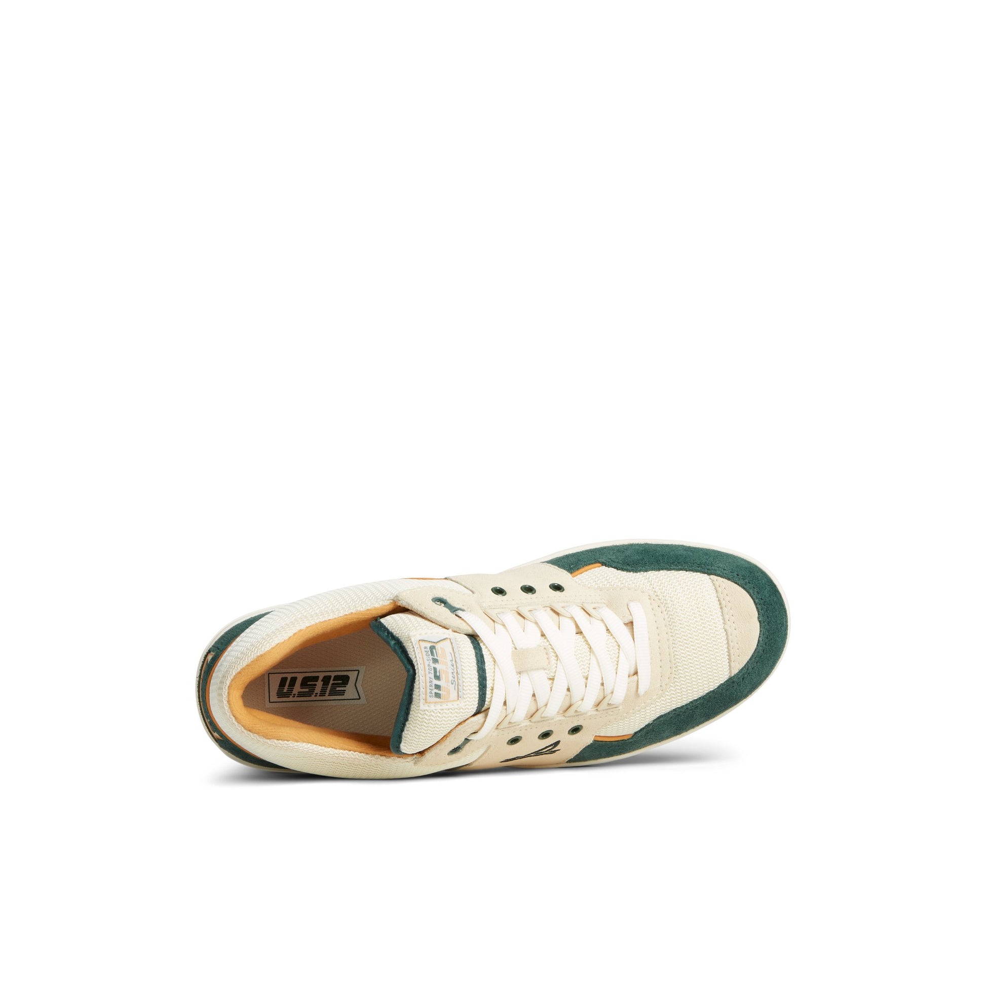 Top-down view of the Green US12 Sneaker Vulcanized Sneaker