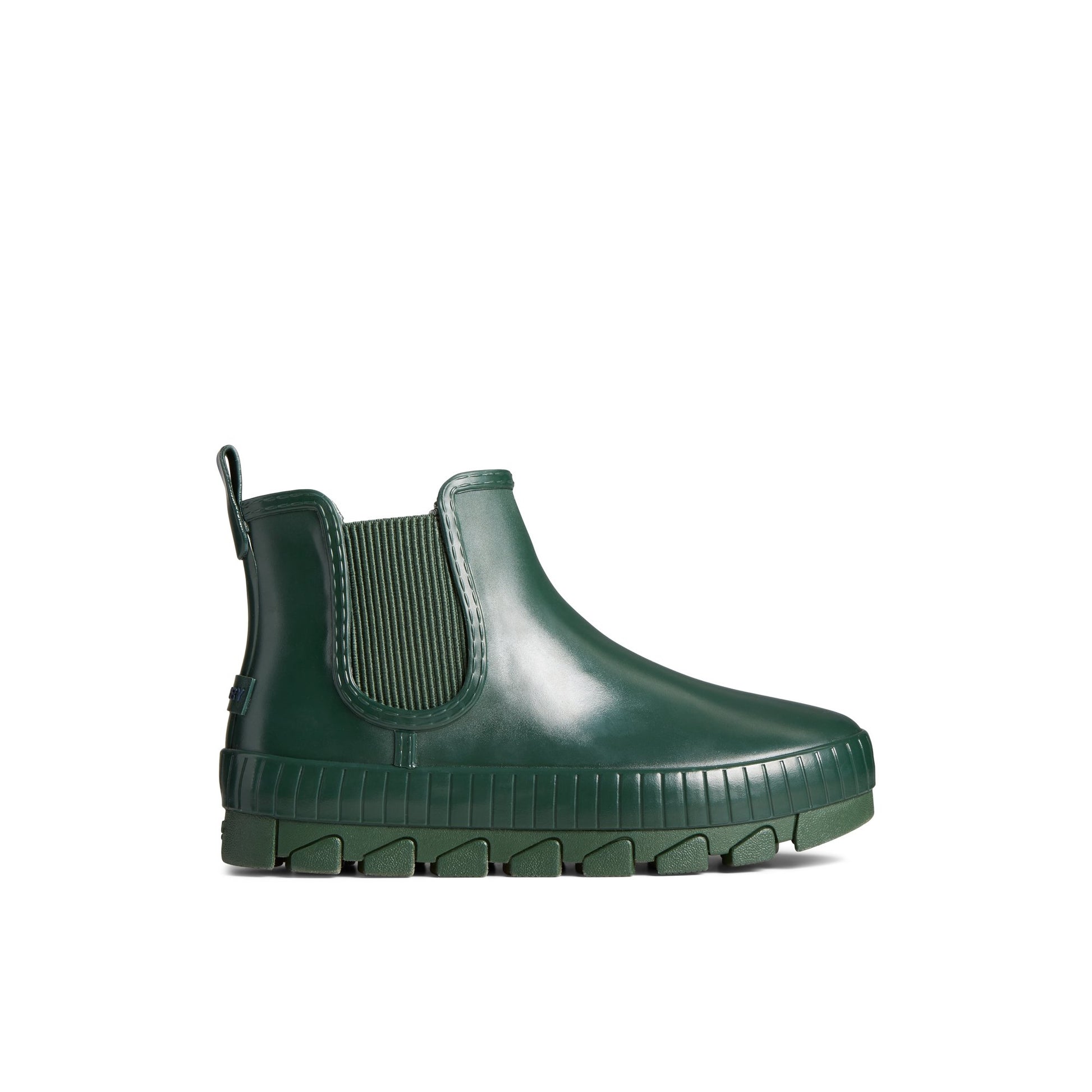 Main View of Dark Green Torrent Chelsea Waterproof Rain Boot Chelsea Rain Boot for Womens