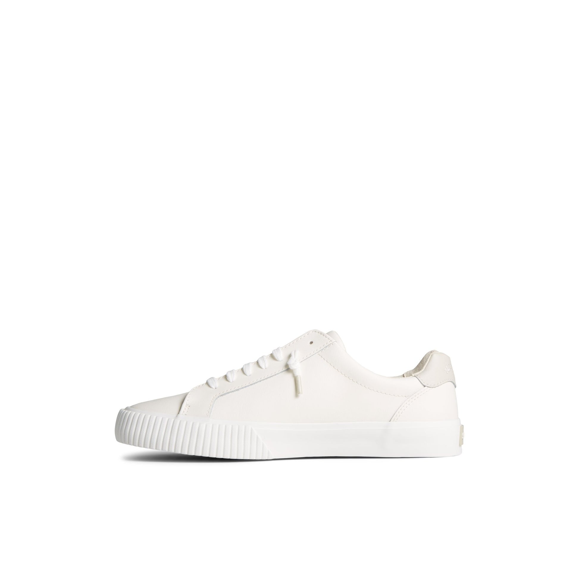 Side view of White Bermuda Leather Sneaker Low Top Sneakers