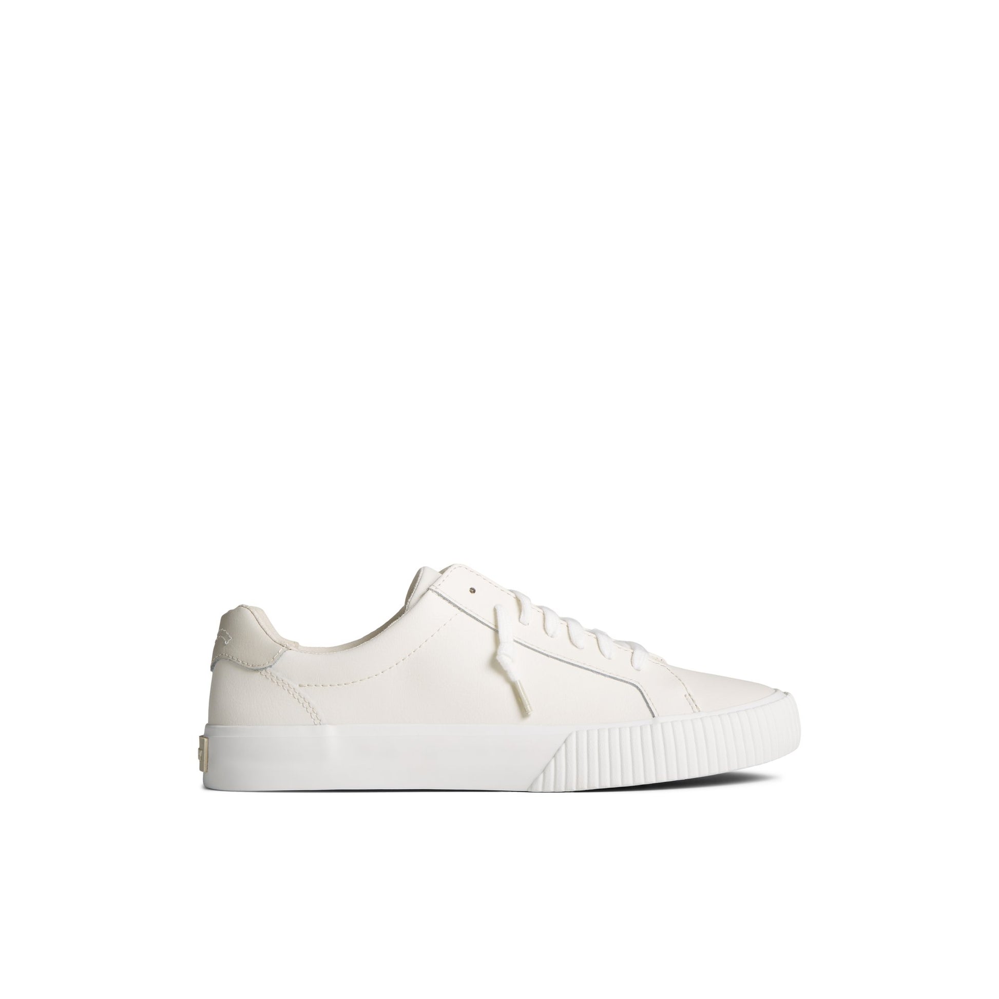 Main View of White Bermuda Leather Sneaker Low Top Sneakers for Womens