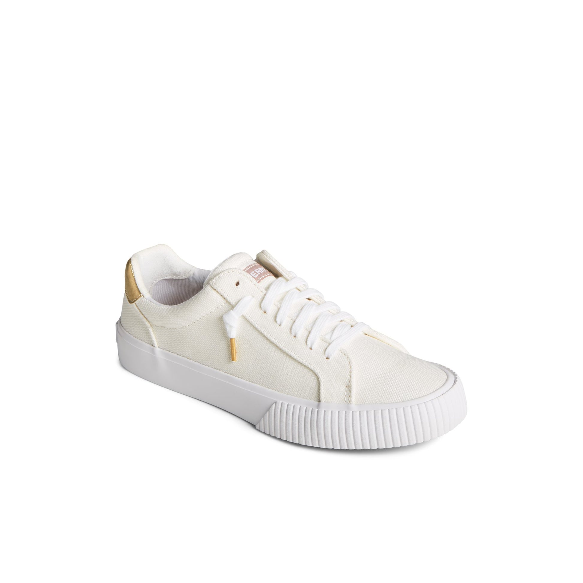 Three-quarter angle of Bone Bermuda Metallic Sneaker Low Top Sneakers's front side
