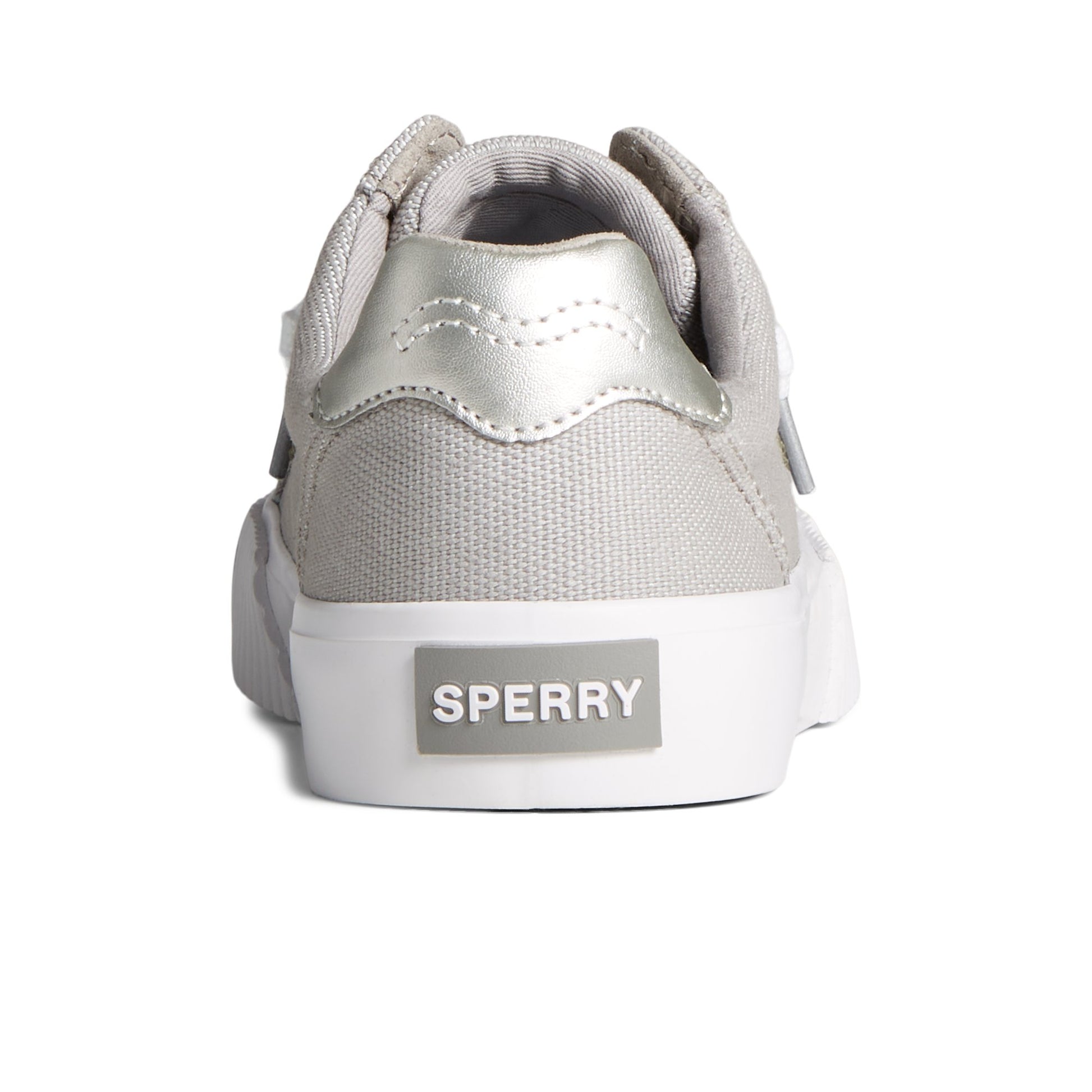 Close-up of the Grey Bermuda Metallic Sneaker Low Top Sneakers