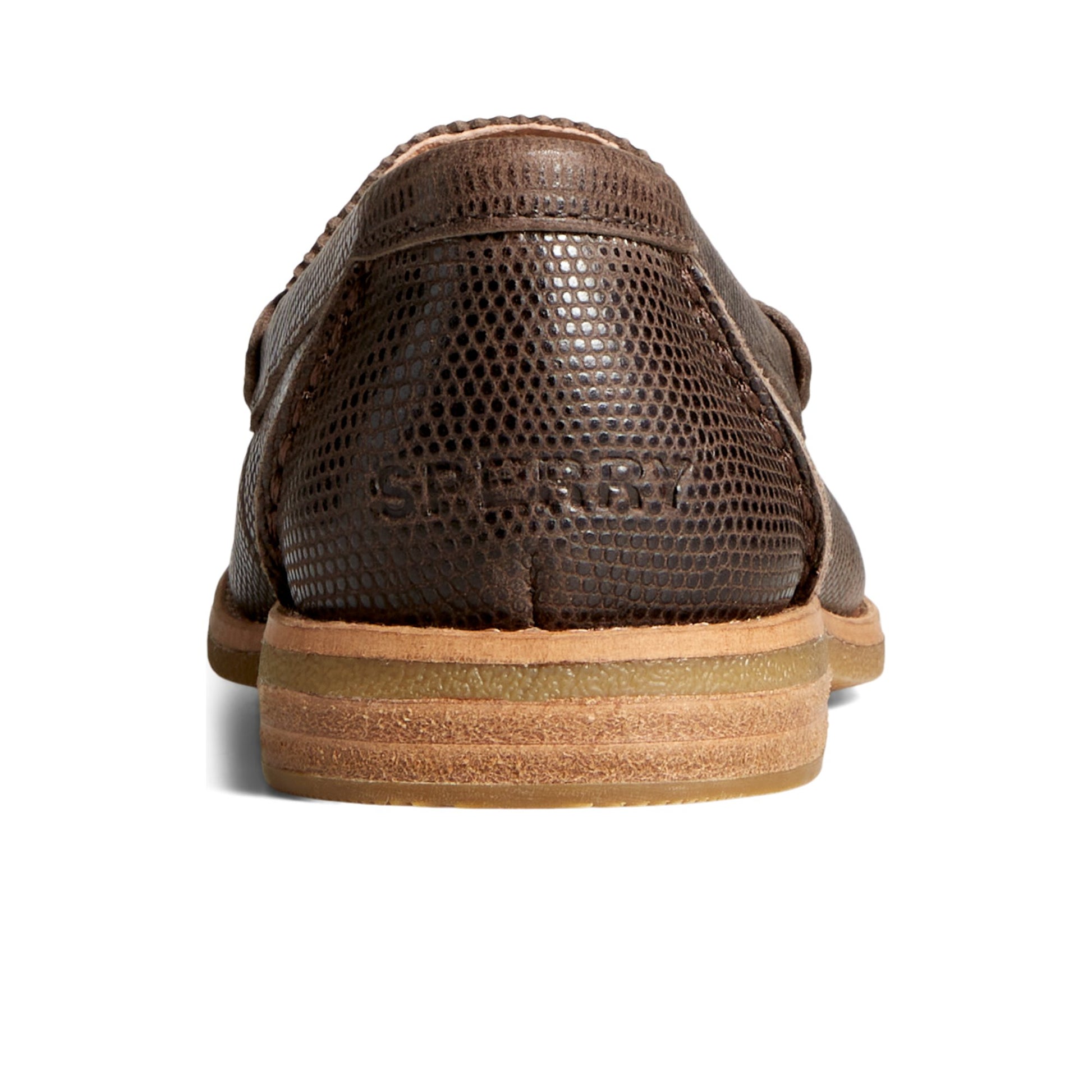 Close-up of the Brown Seaport Penny Loafer Penny Loafer