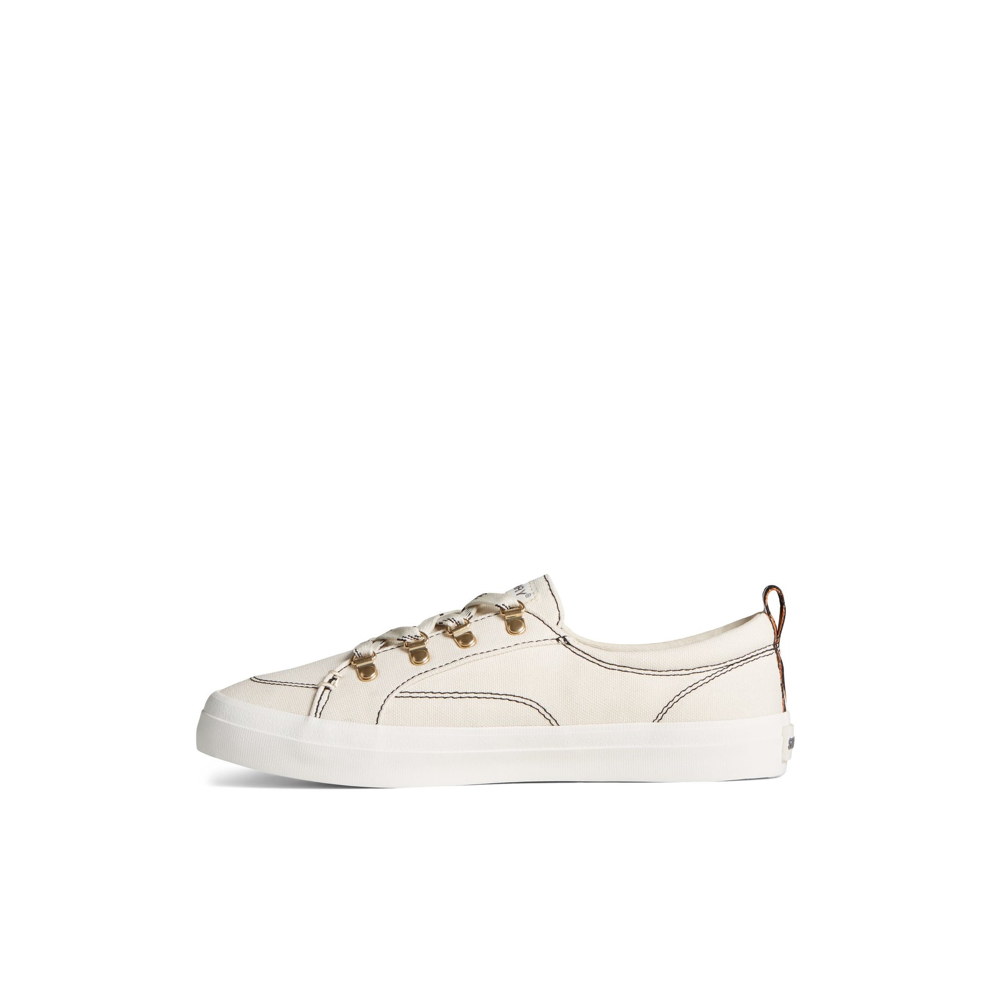 Side view of White Crest Vibe Sneaker Sneakers