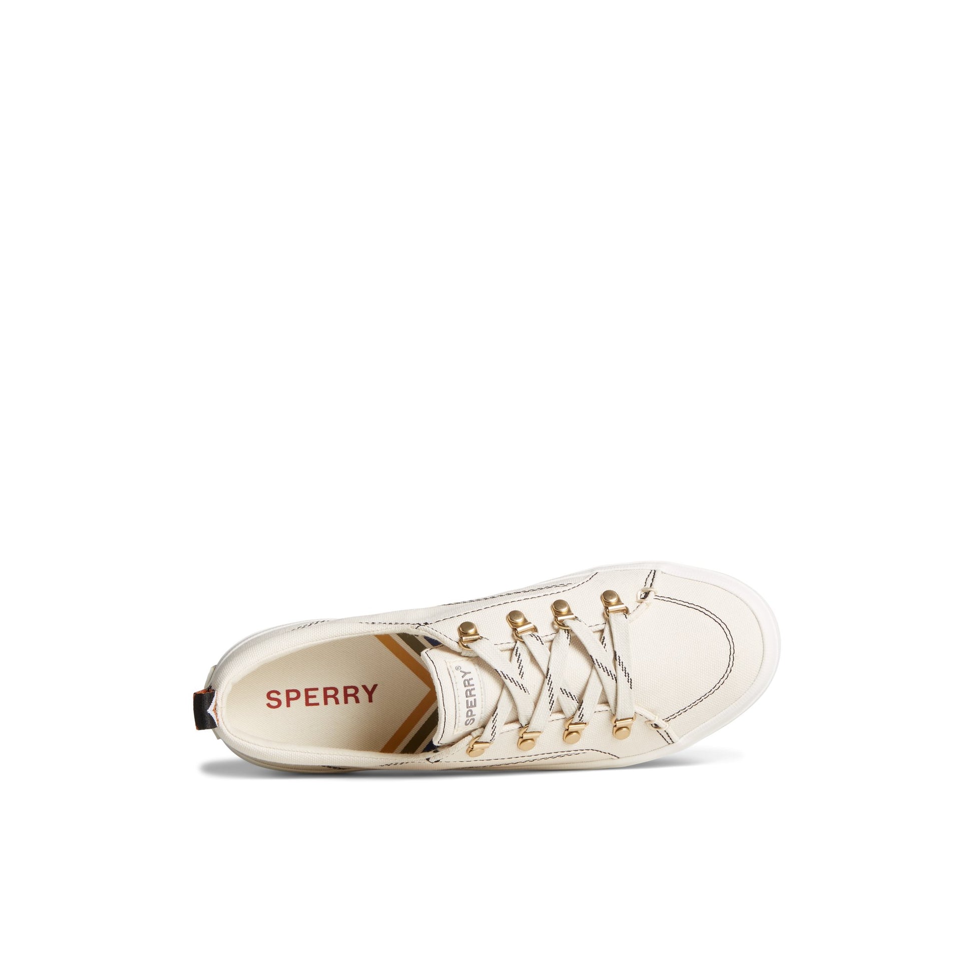Top-down view of the White Crest Vibe Sneaker Sneakers