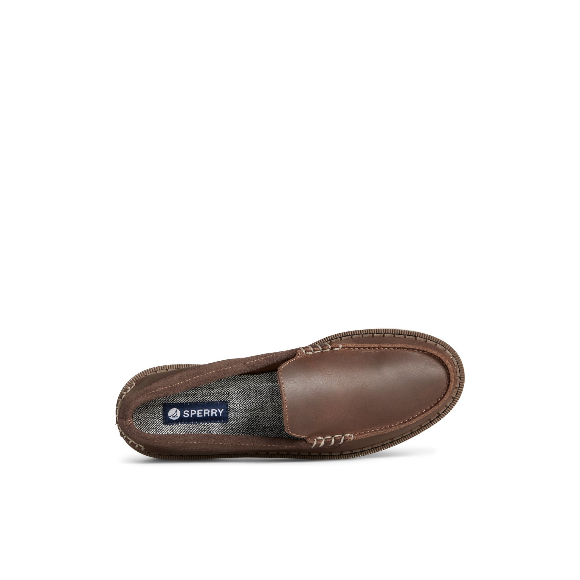 Top-down view of the Brown Authentic Original™ Double Sole Venetian Loafer Loafer Moccasin Casual Shoes