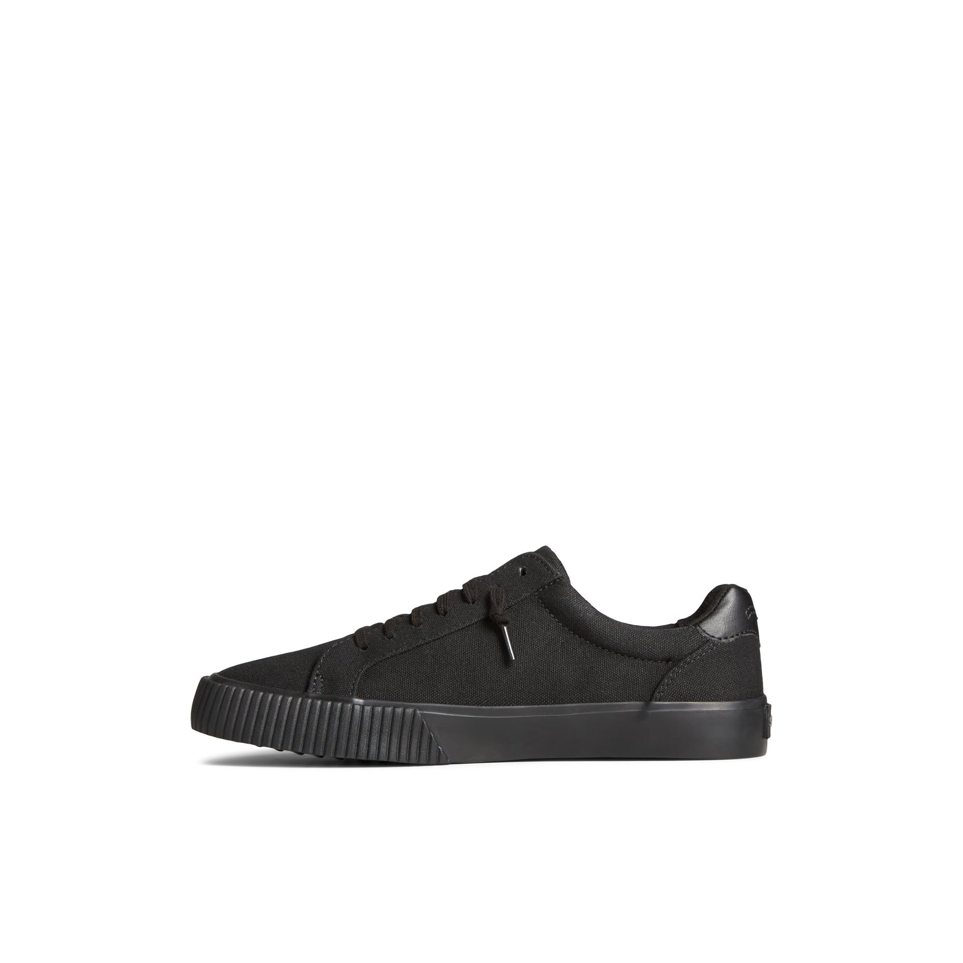 Side view of Black Bermuda Sneaker Vulcanized Sneaker