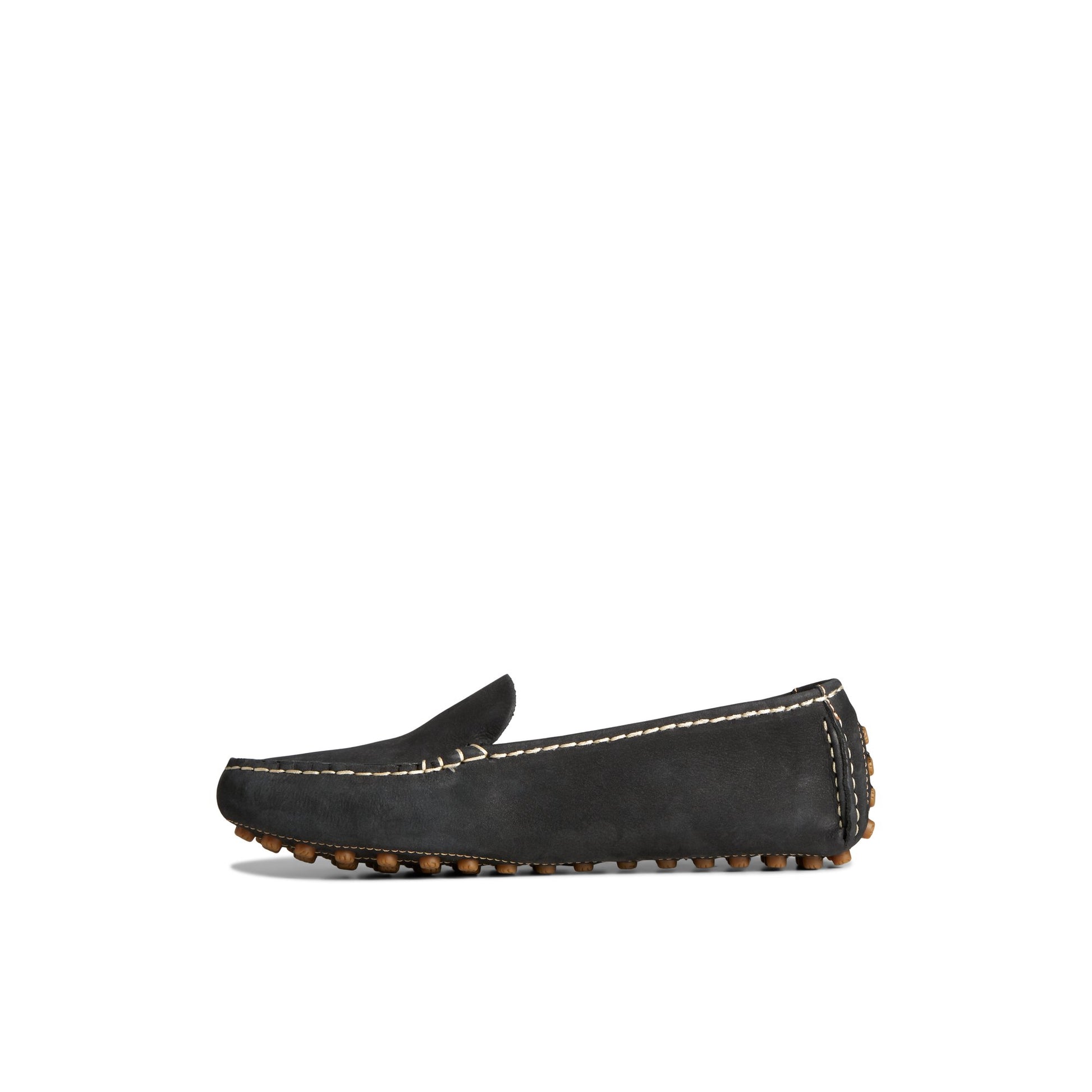 Side view of Black Port Driver Loafer Driver Loafer Casual Shoes