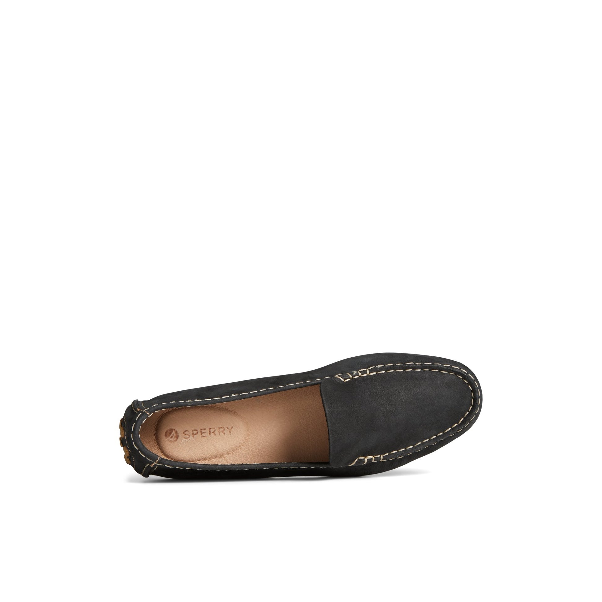 Top-down view of the Black Port Driver Loafer Driver Loafer Casual Shoes