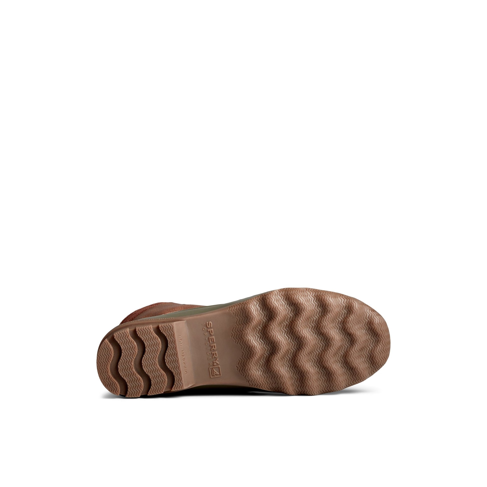 View of Medium Beige Avenue Synthetic Duck Boot Duck Boots's sole