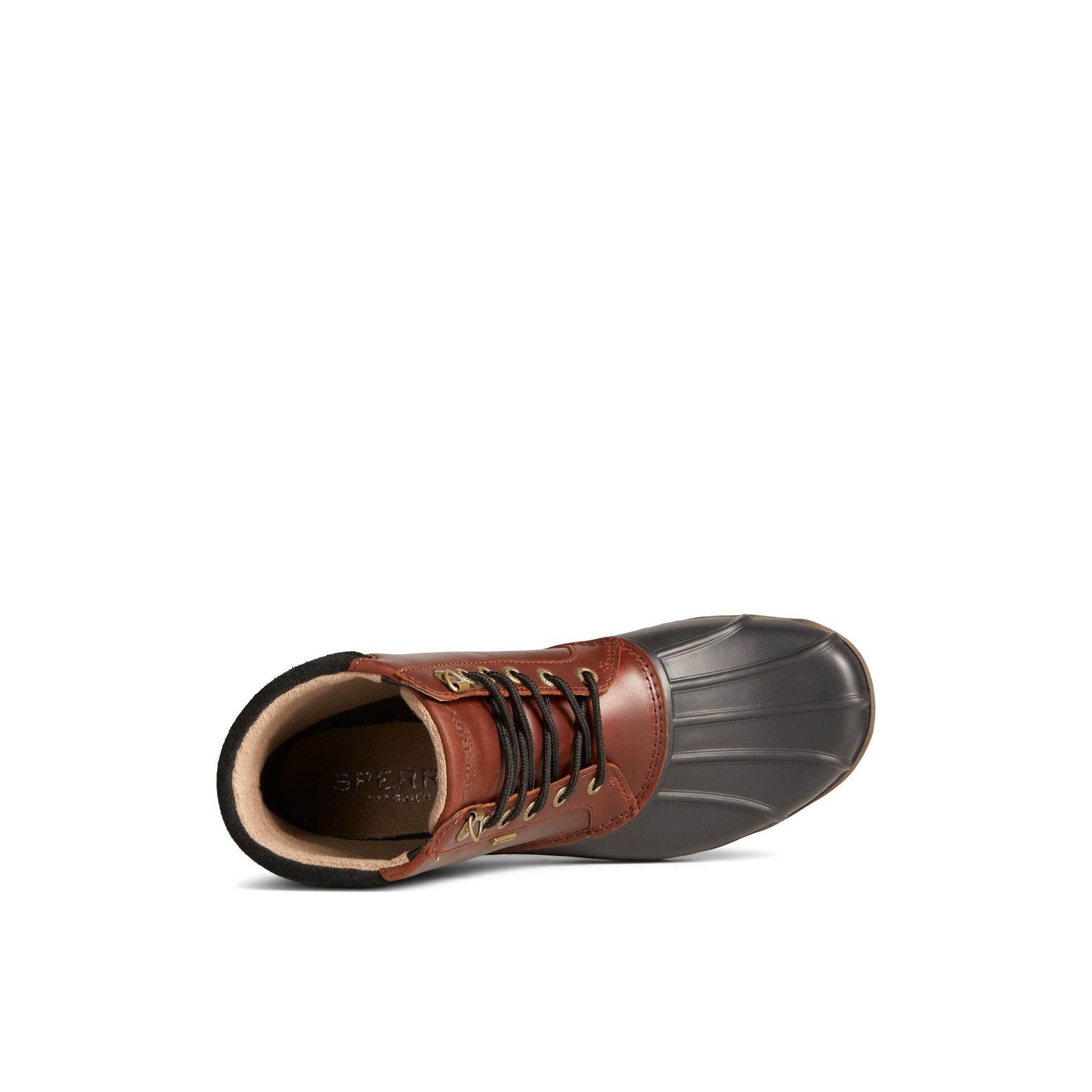 Top-down view of the Black Avenue Duck Boot Duck Boots
