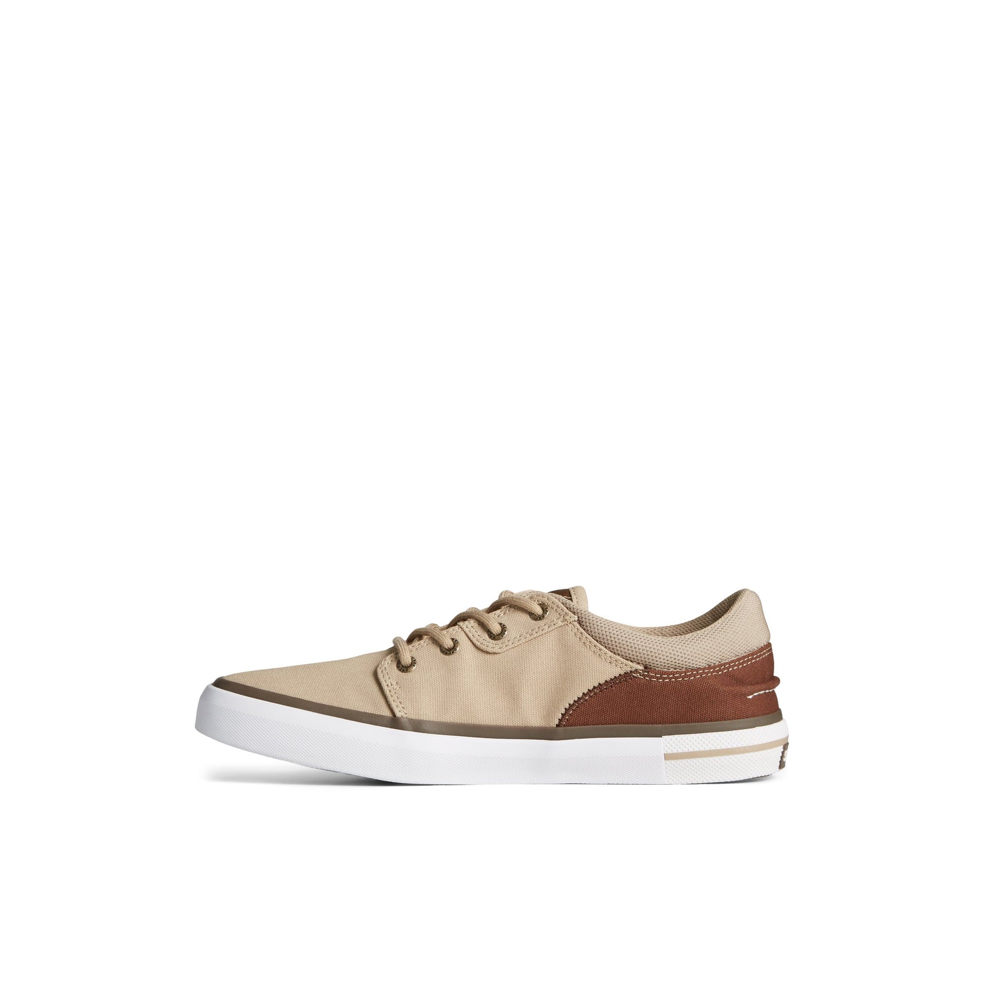 Side view of Khaki Crossjack Sneaker Vulcanized Sneaker