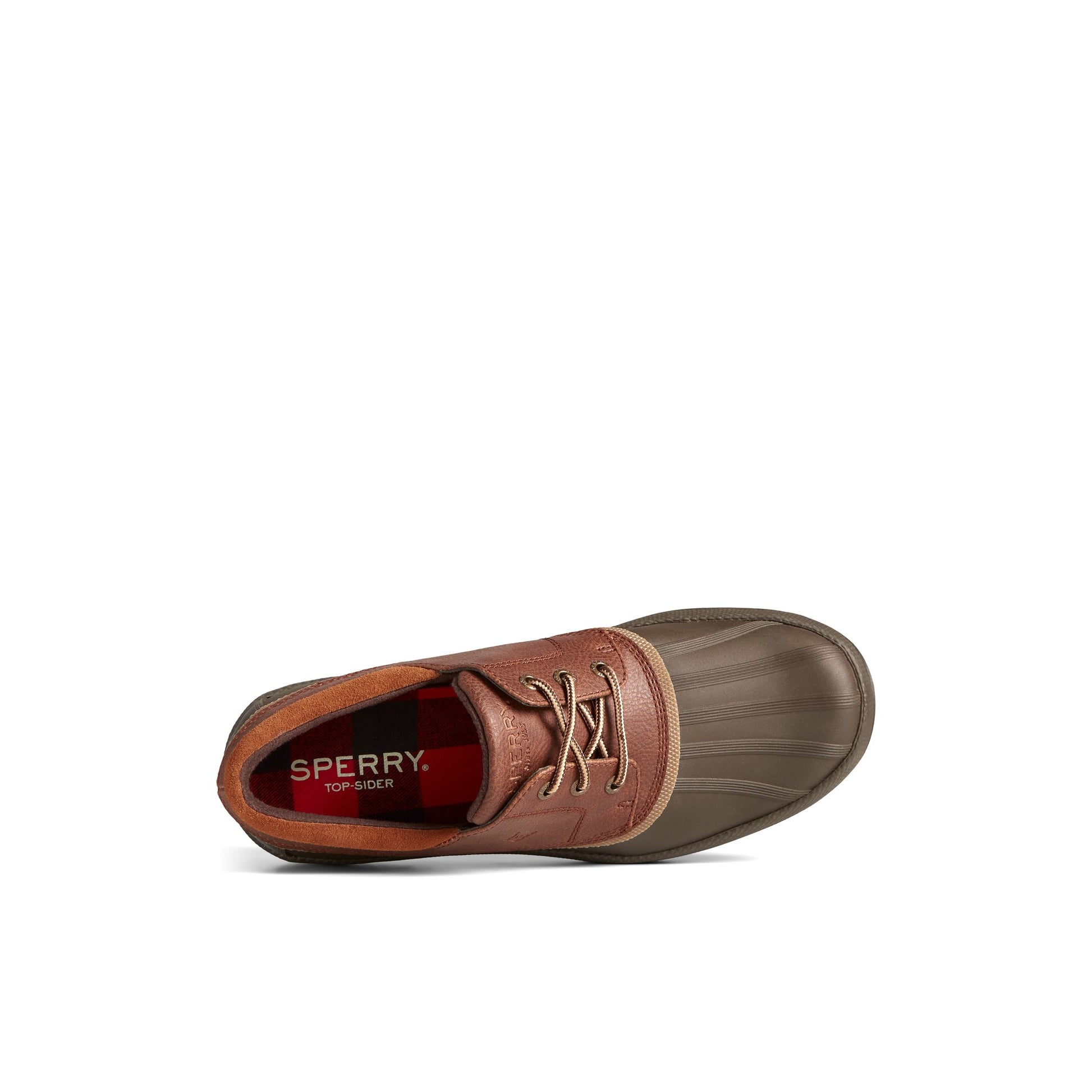 Top-down view of the Brown Cold Bay 3-Eye Thinsulate™ Duck Boot Duck Boots