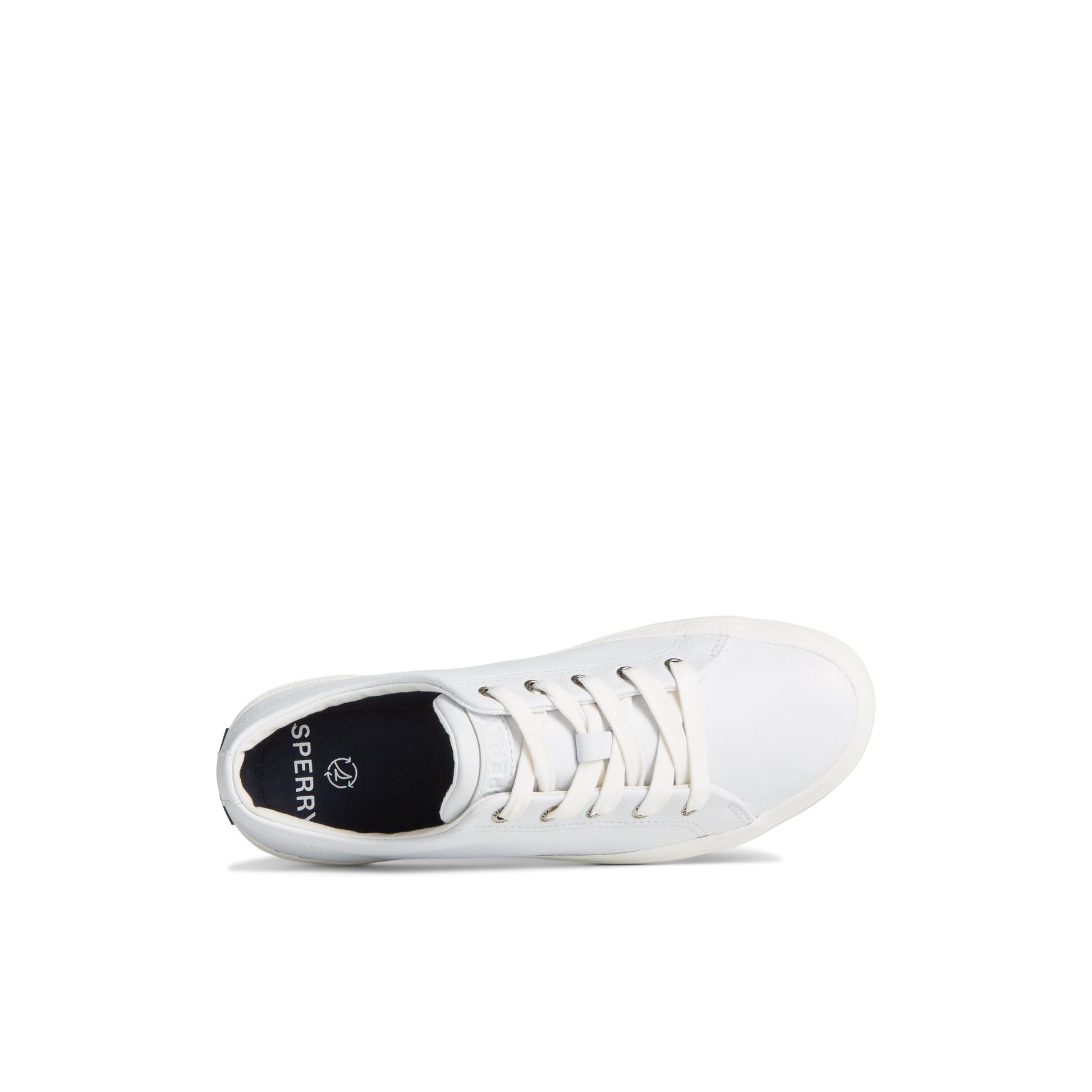 Top-down view of the White Striper II LTT Leather Sneaker Vulcanized Sneaker