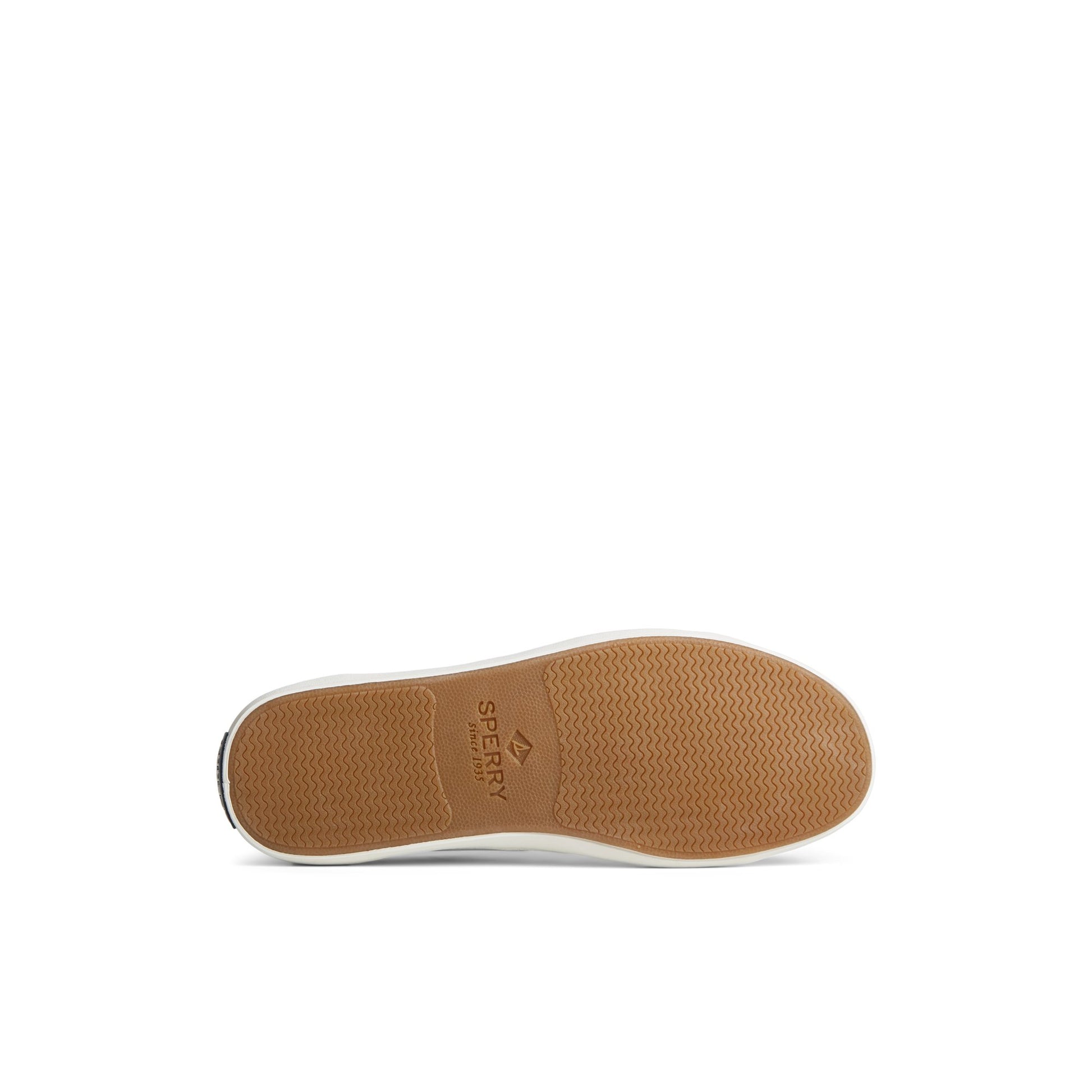 View of White Striper II LTT Leather Sneaker Vulcanized Sneaker's sole