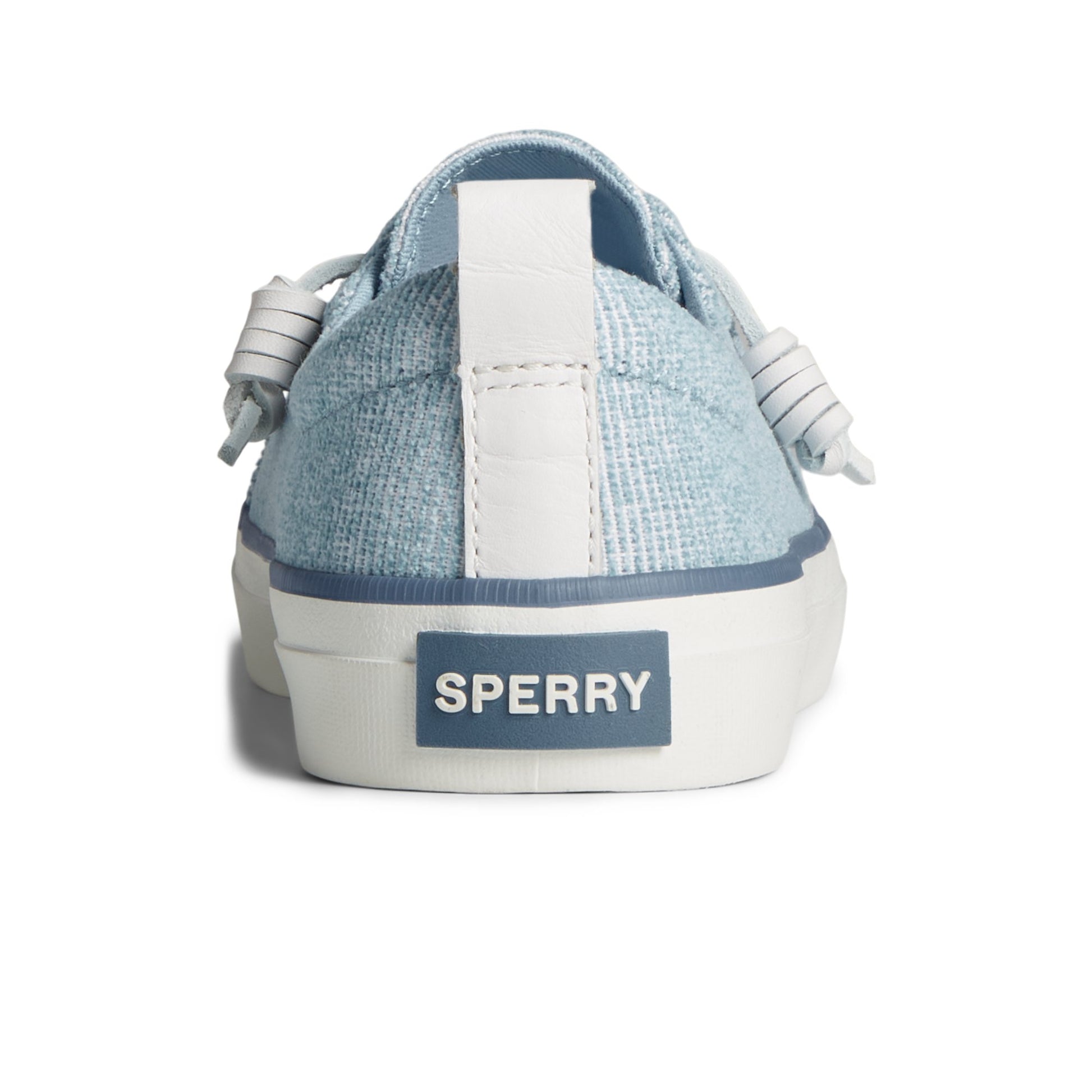 Close-up of the Blue SeaCycled™ Crest Vibe Sneaker Vulcanized Sneaker