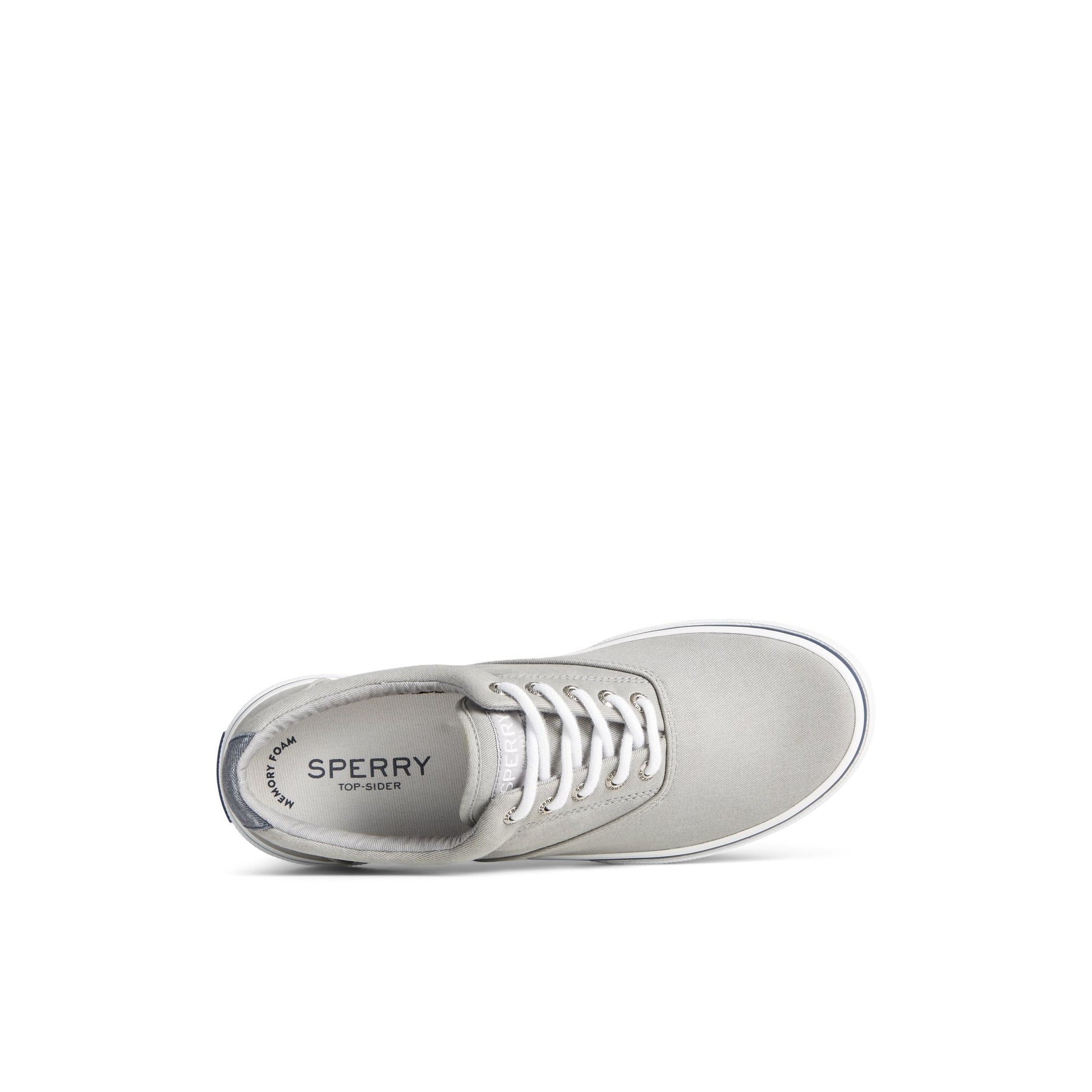 Top-down view of the Grey Halyard CVO Salt Washed Sneaker Vulcanized Sneaker